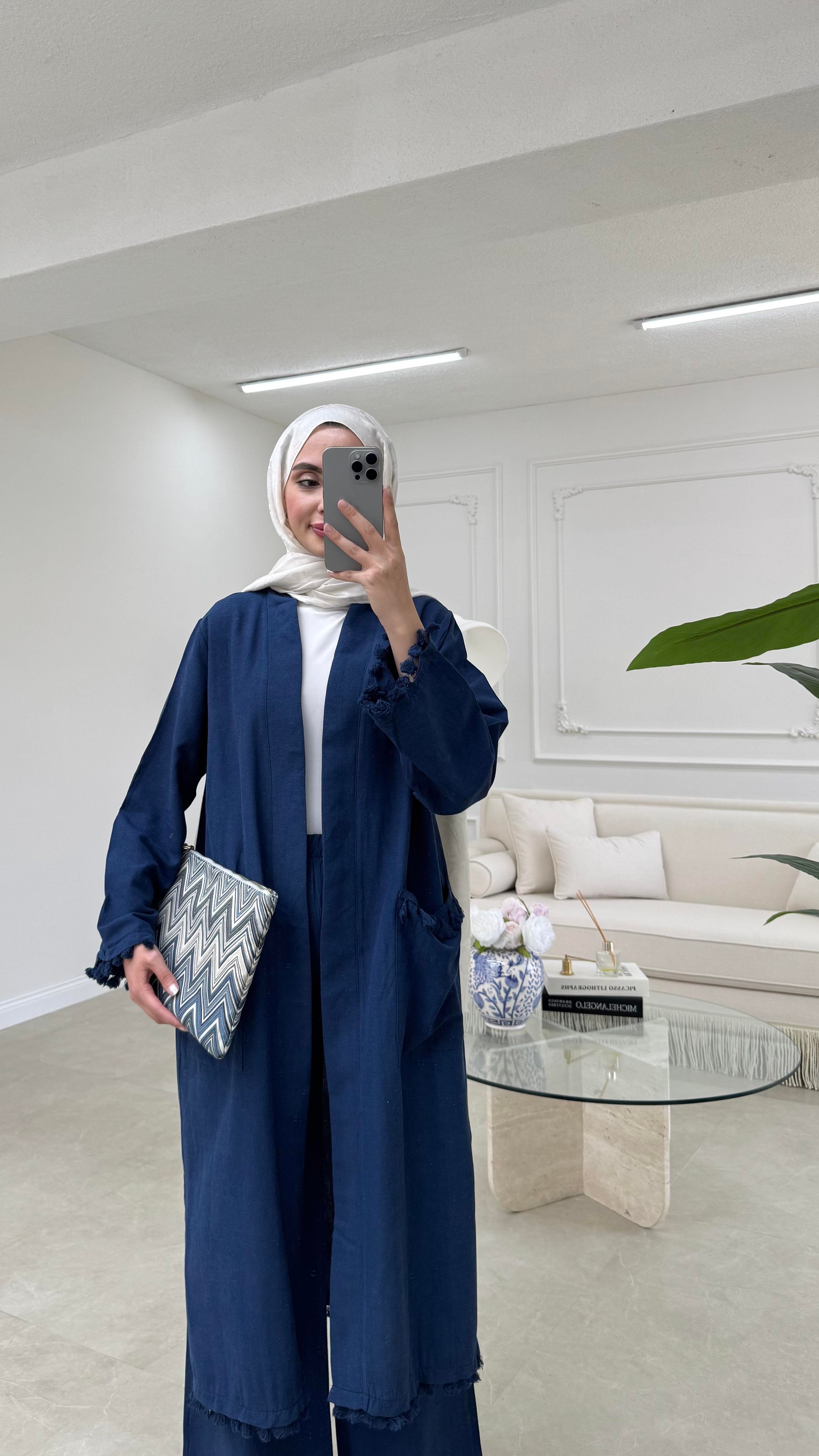 İkili Kimono Takım Lacivert