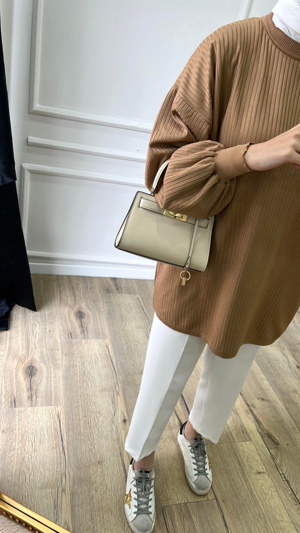 Kahve - Merserize Tunik 