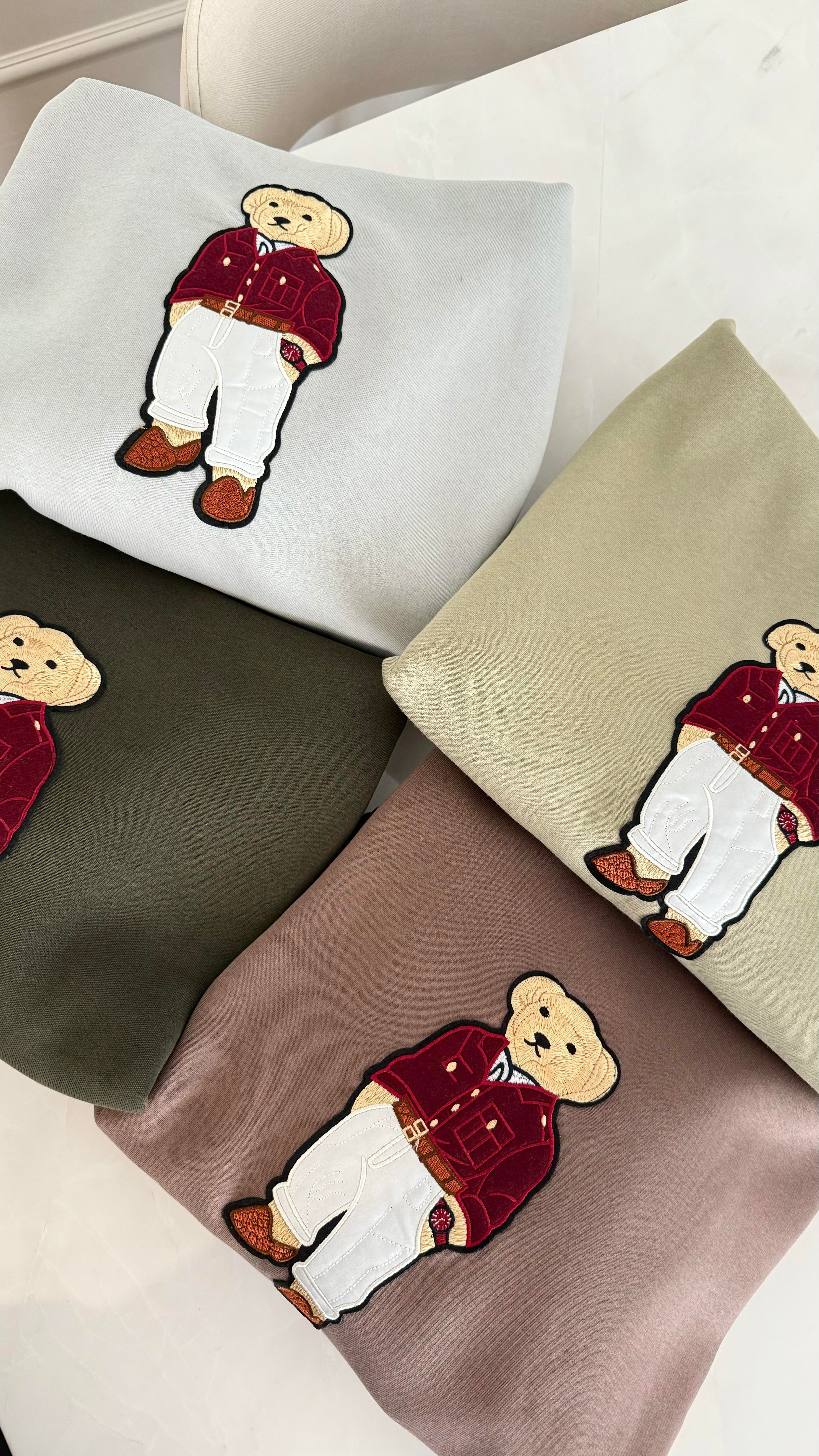 Kapüşonlu Teddy Sweatshirt Vizon