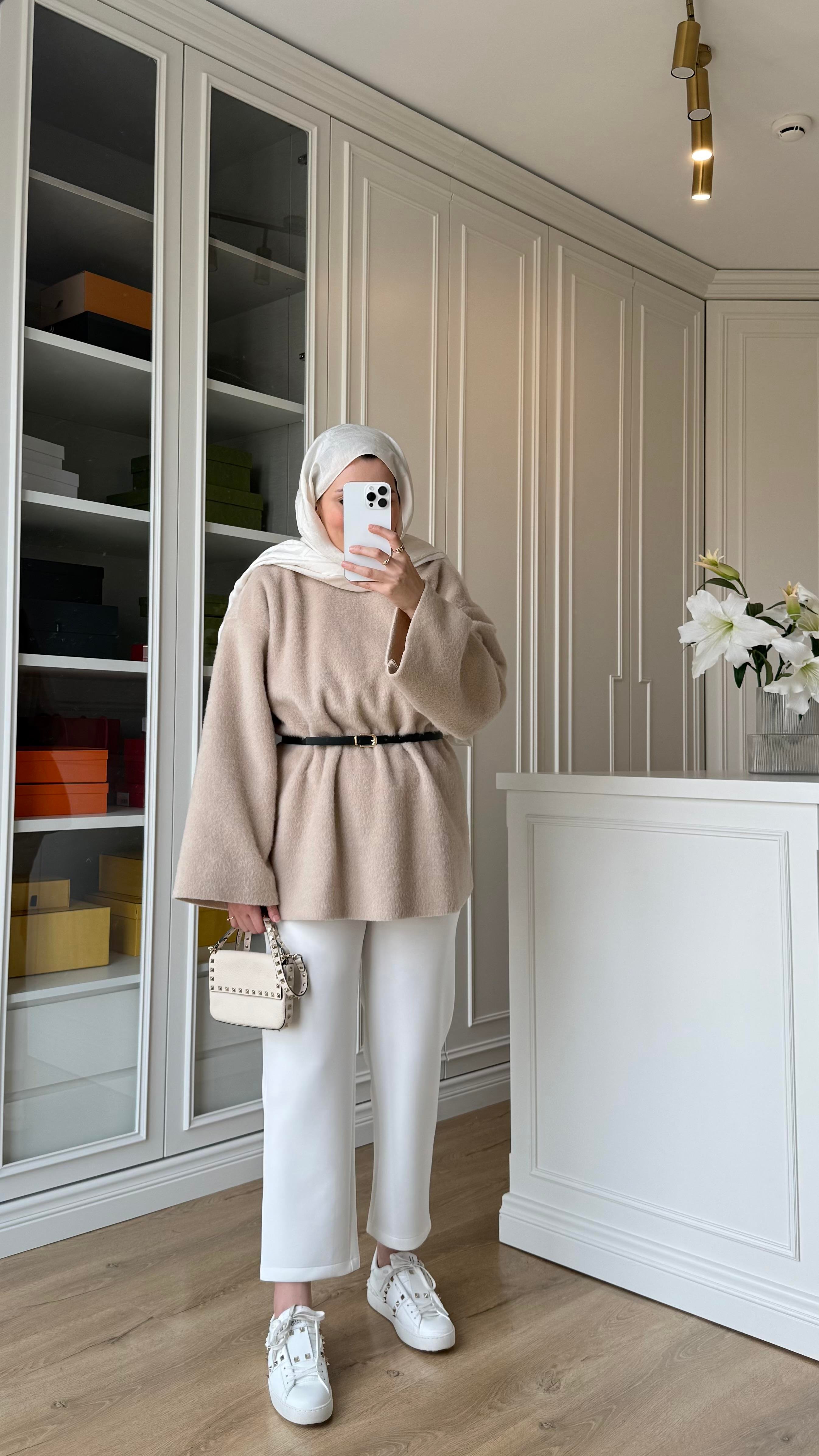 Kaşe Oversize Triko Taş