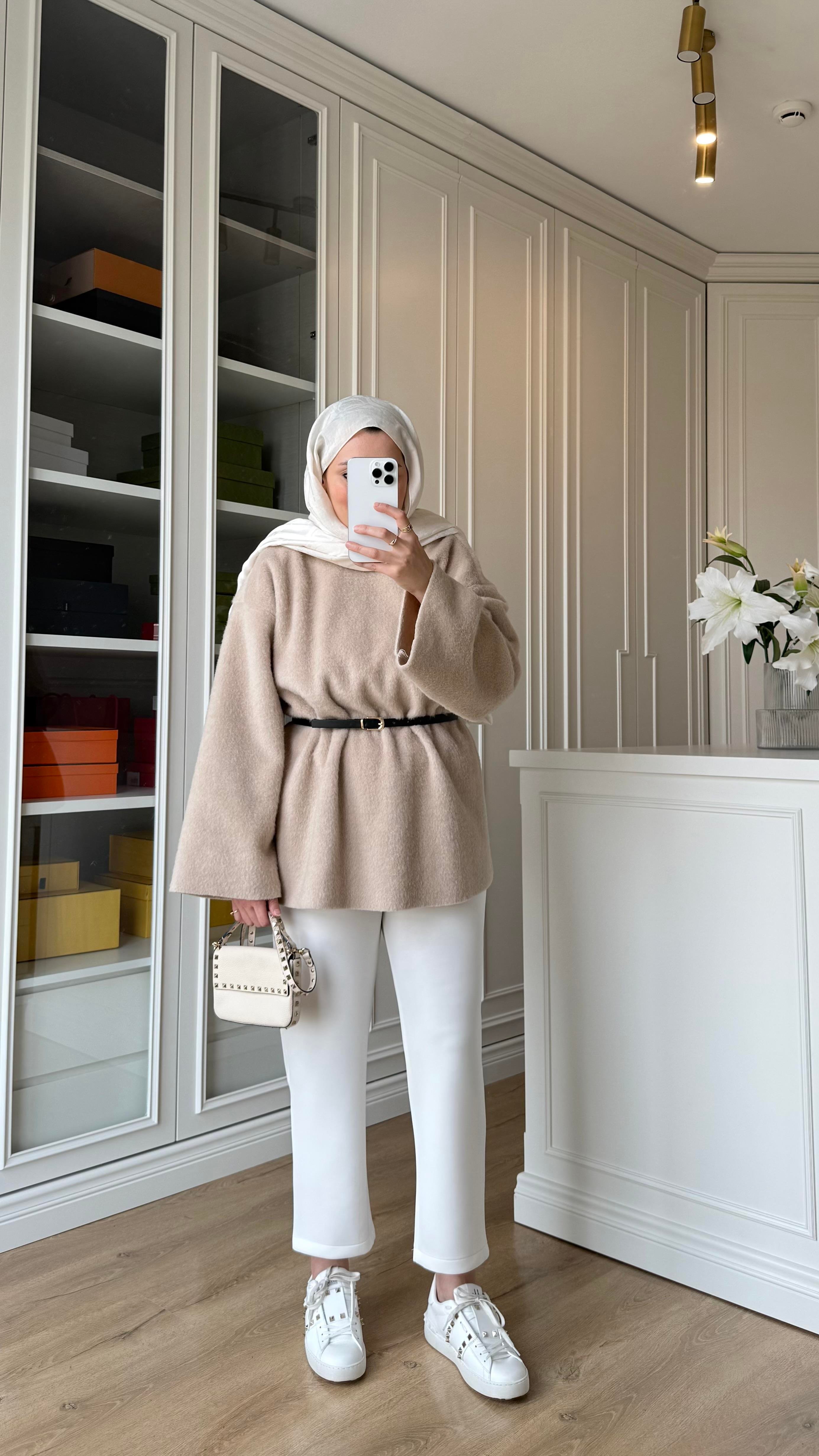 Kaşe Oversize Triko Taş