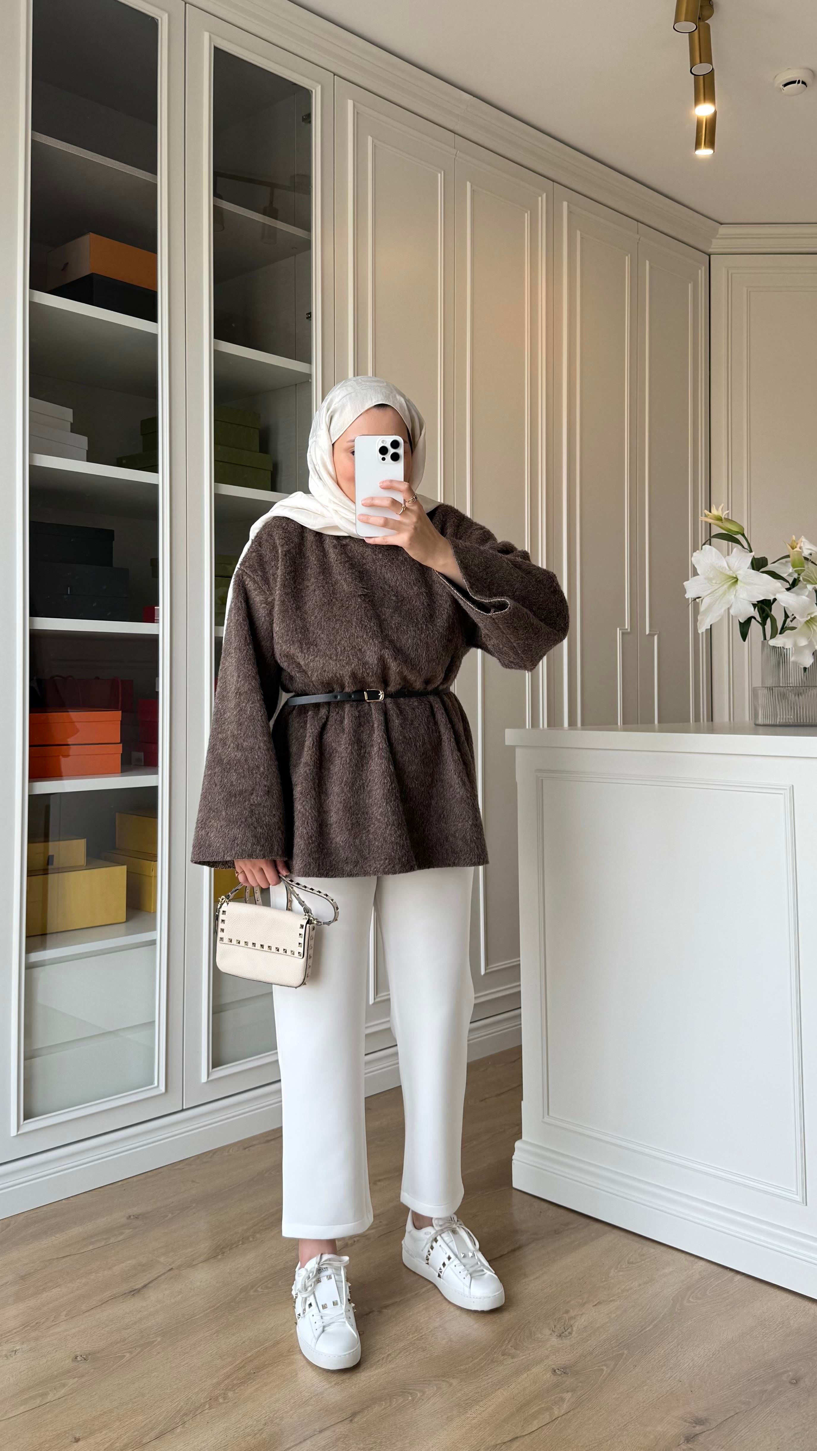 Kaşe Oversize Triko Vizon