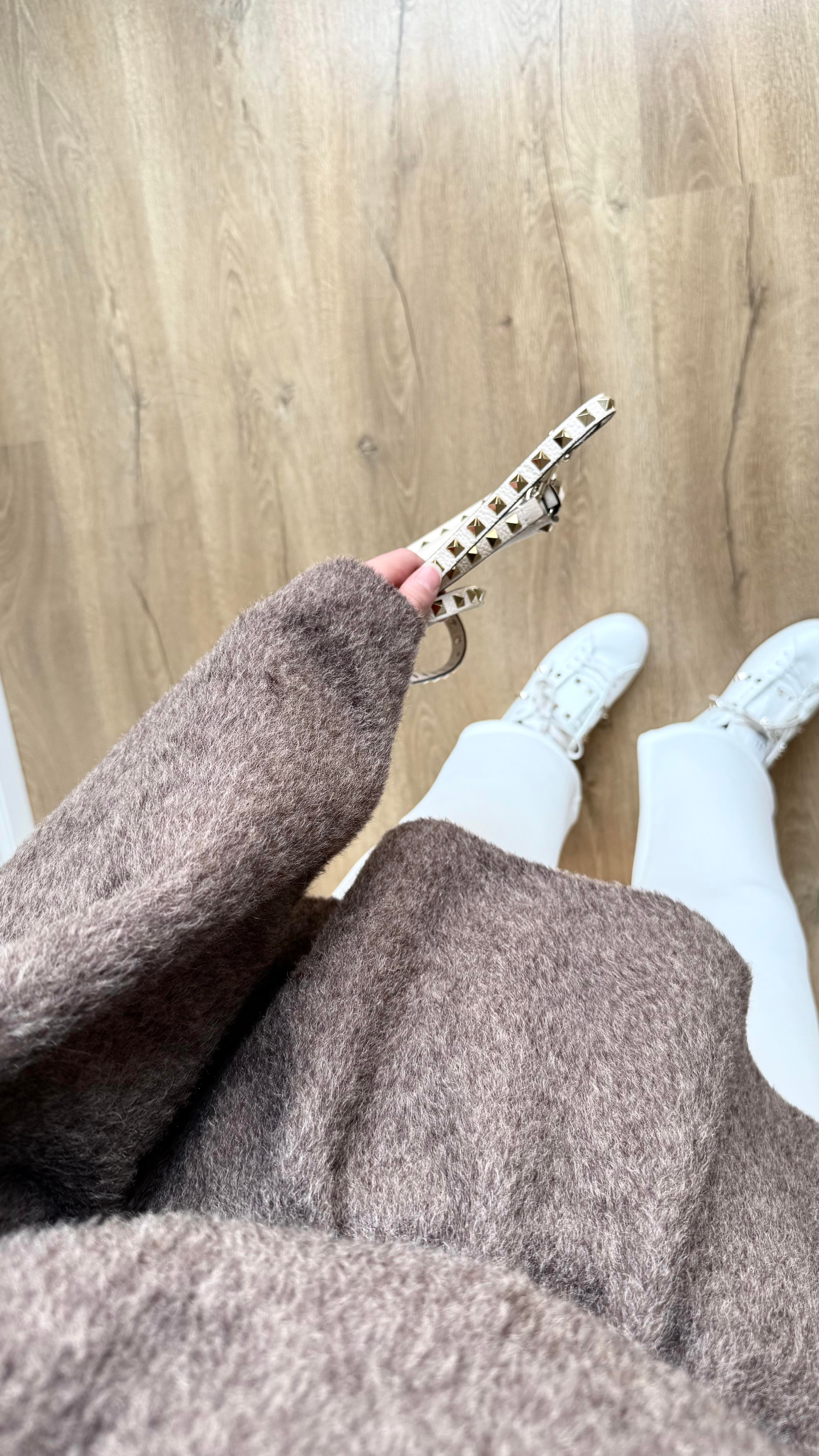 Kaşe Oversize Triko Vizon
