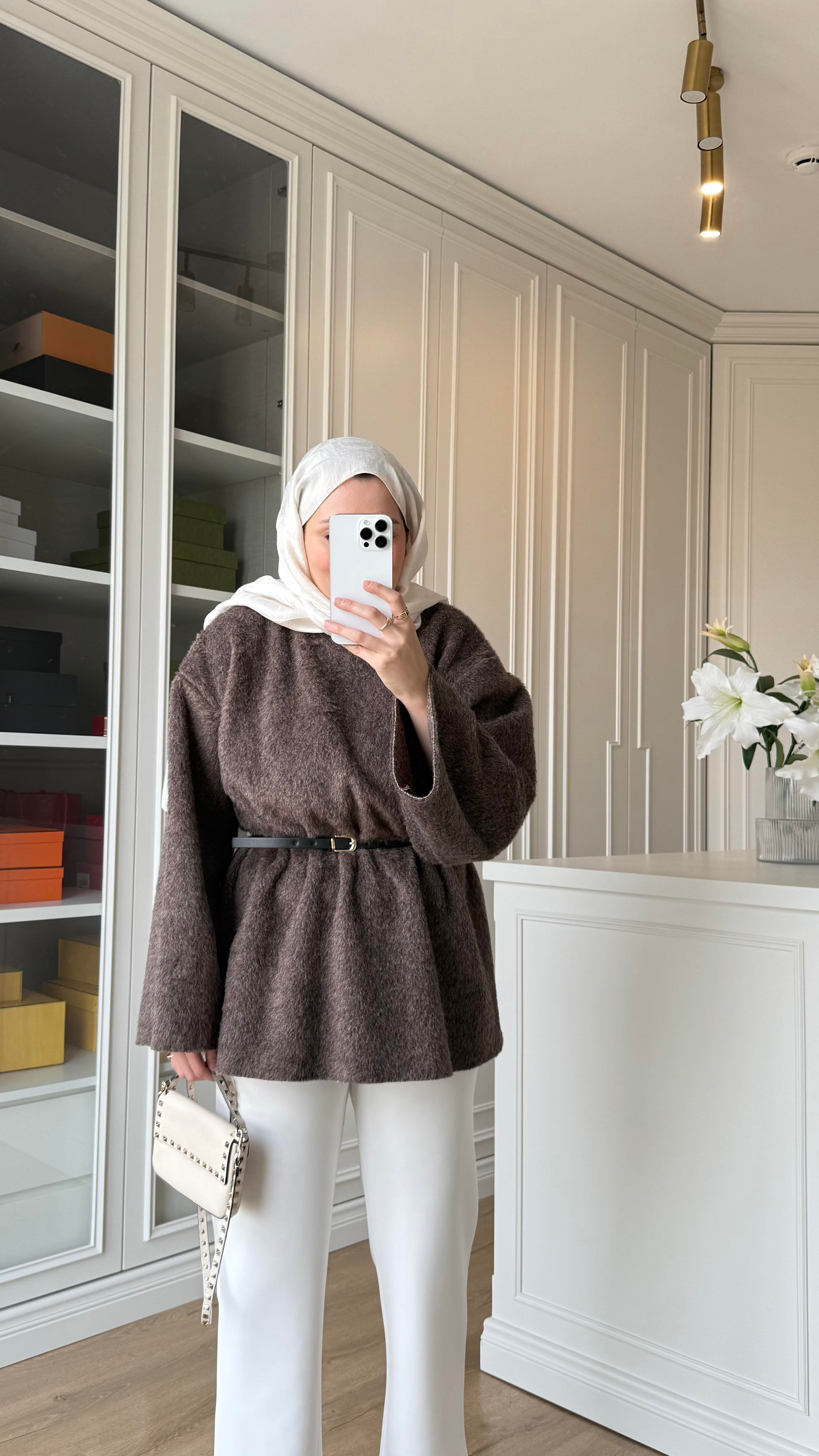 Kaşe Oversize Triko Vizon