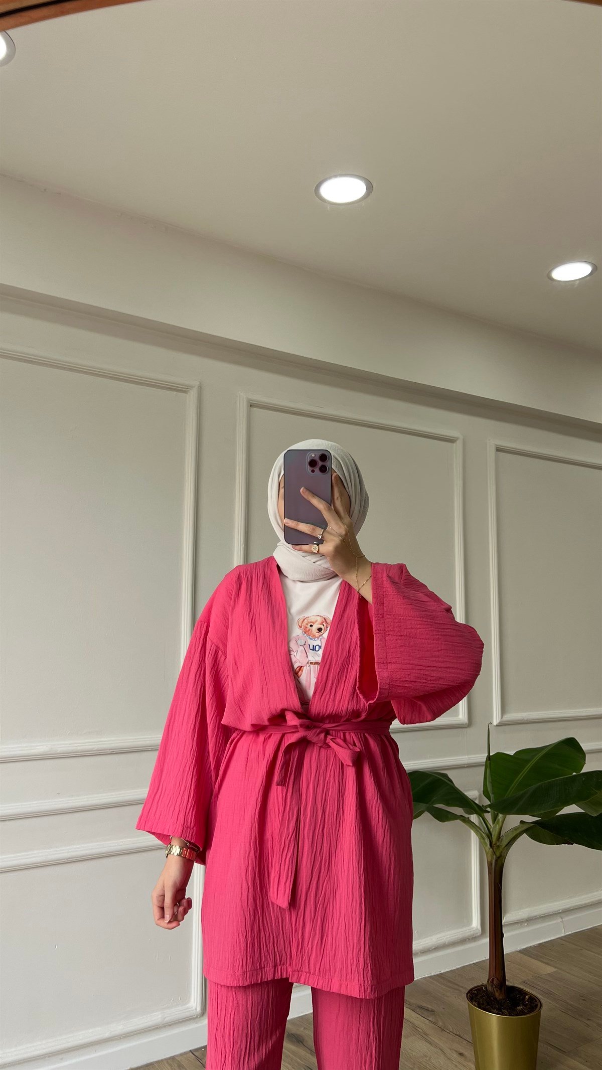 Kimono Takım - Pembe