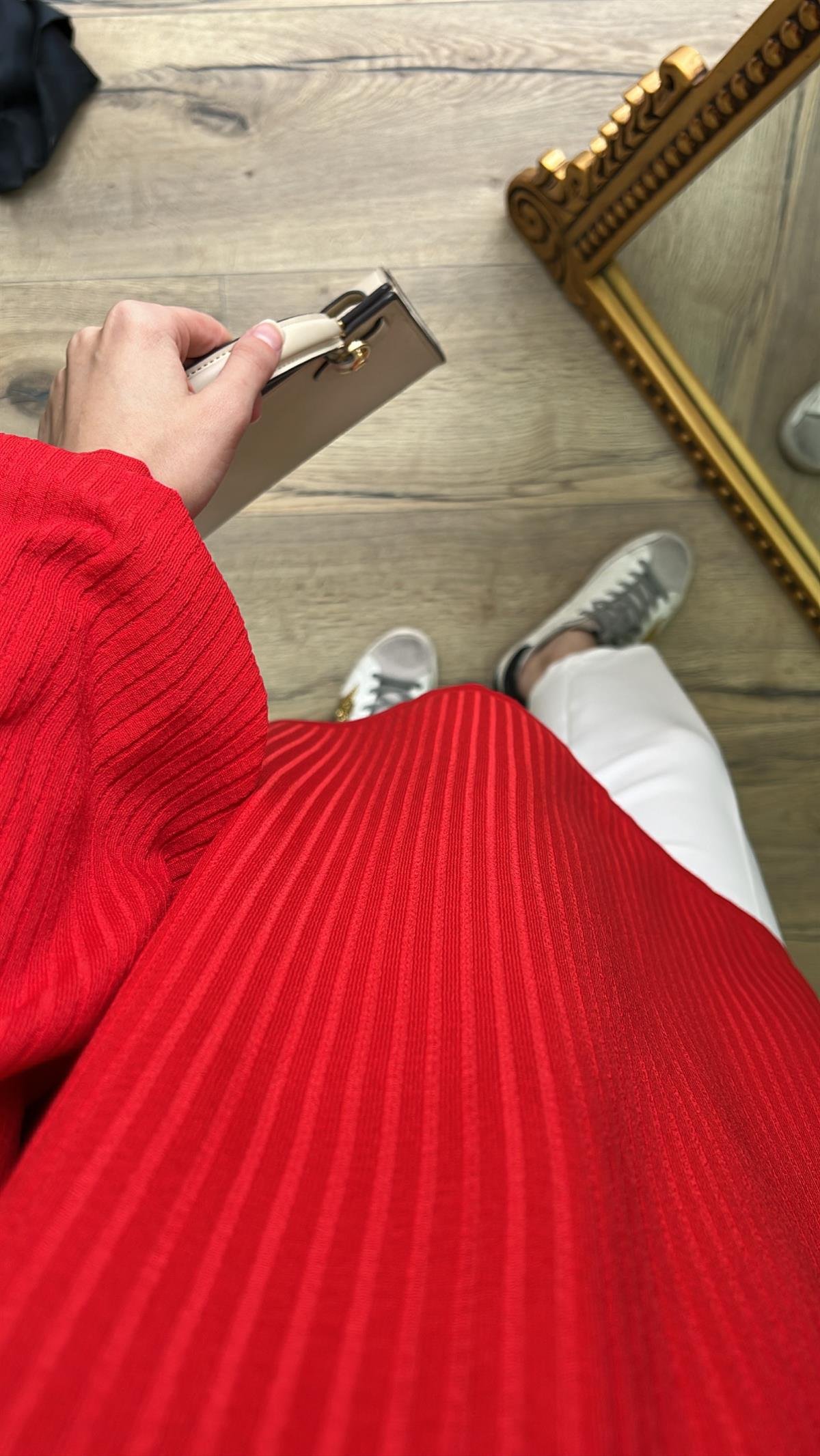 Kırmızı - Merserize Tunik 