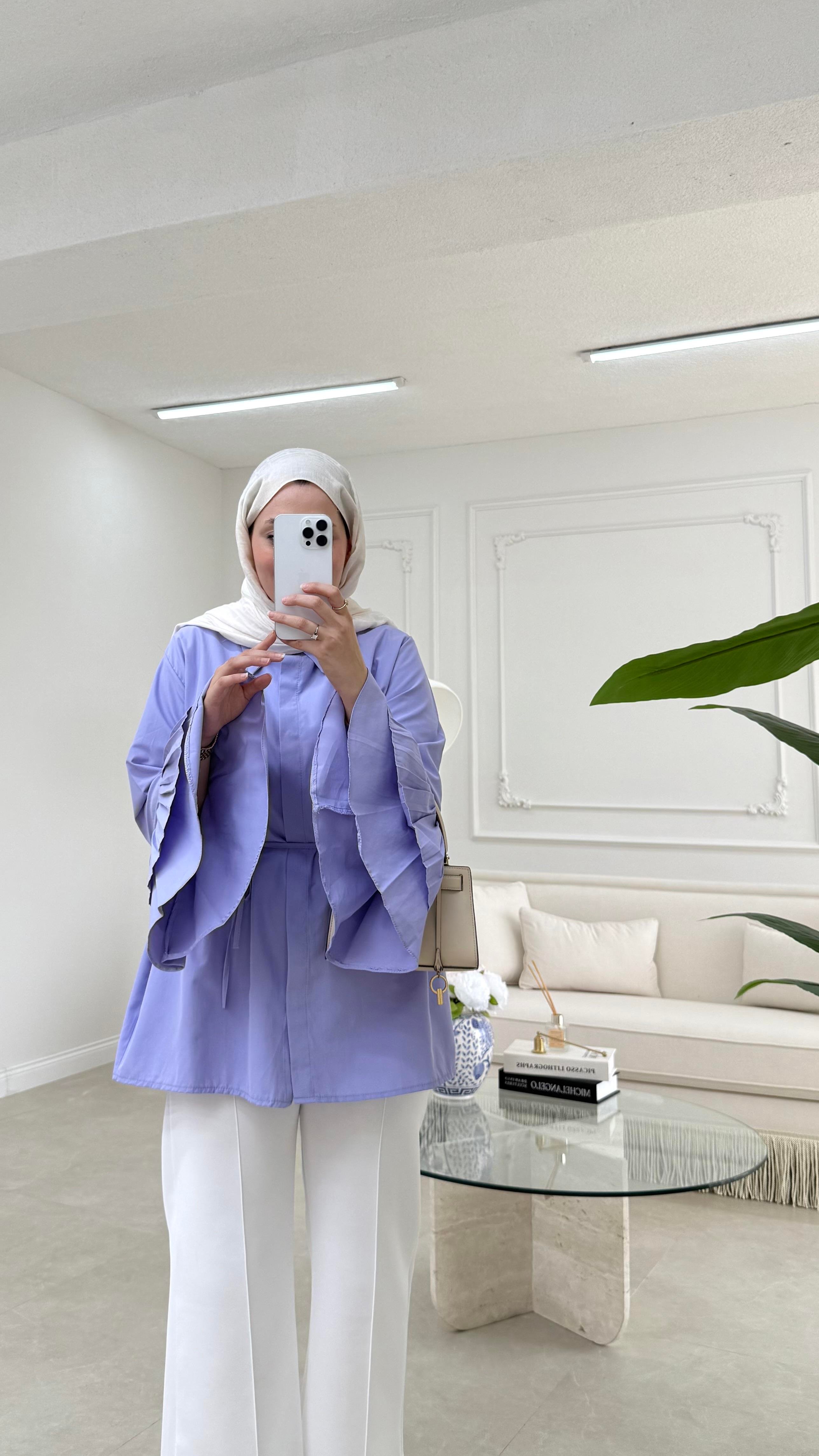 Kolu Piliseli Gömlek Lila