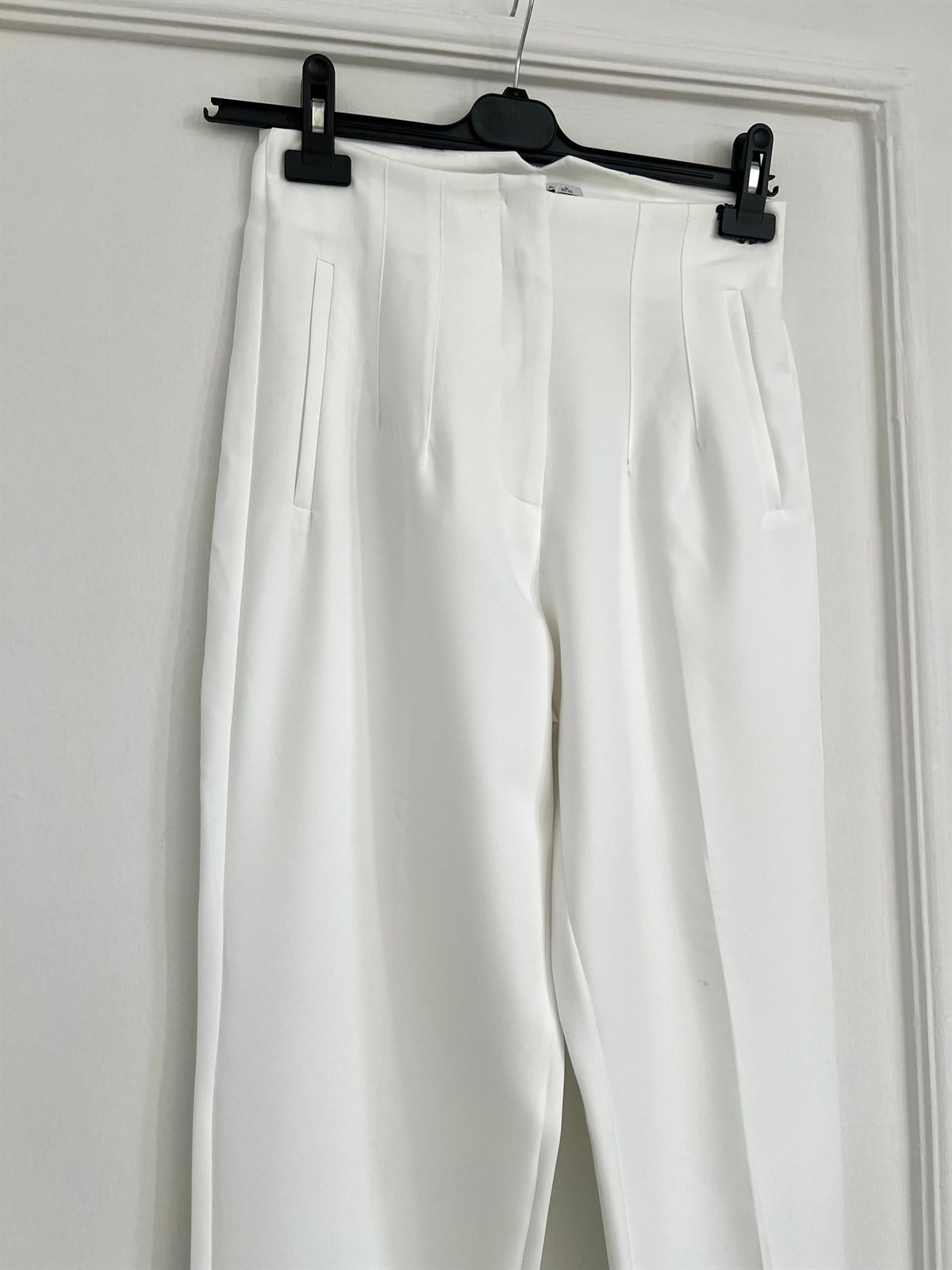 Krep Pantolon - Beyaz