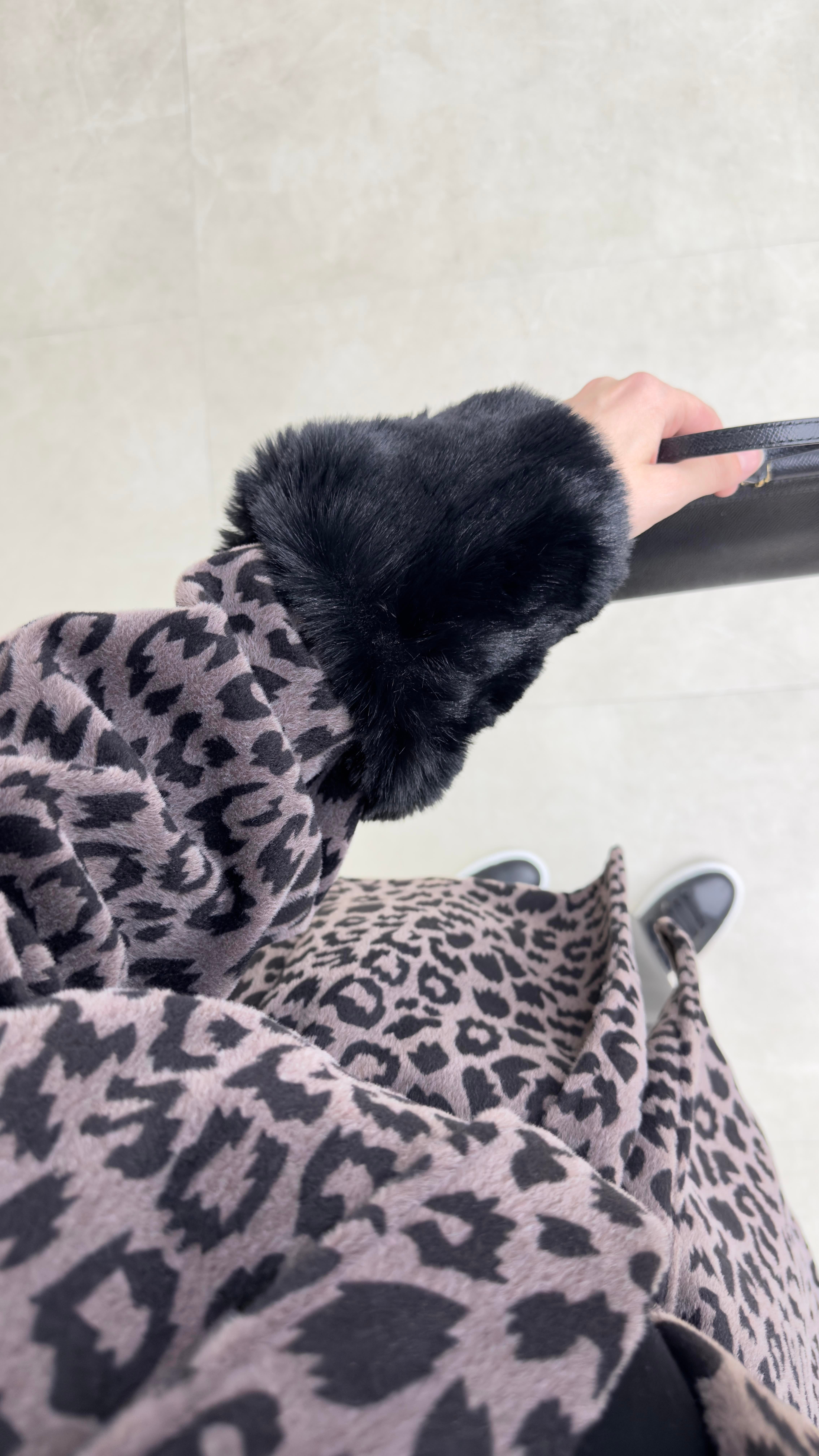 Leopar Desenli Kaşe Acı Kahve