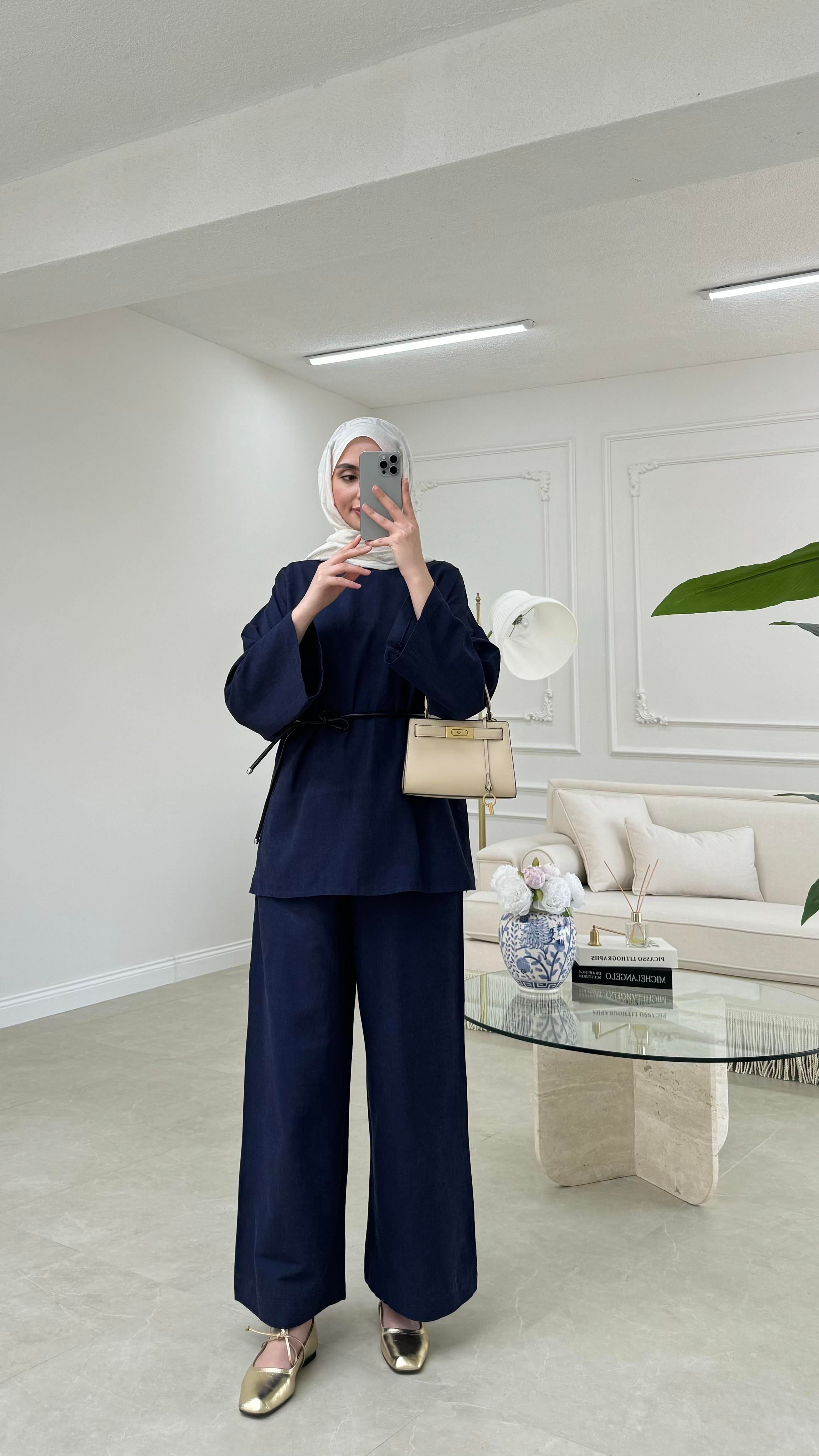 Lily Keten Takım Lacivert 