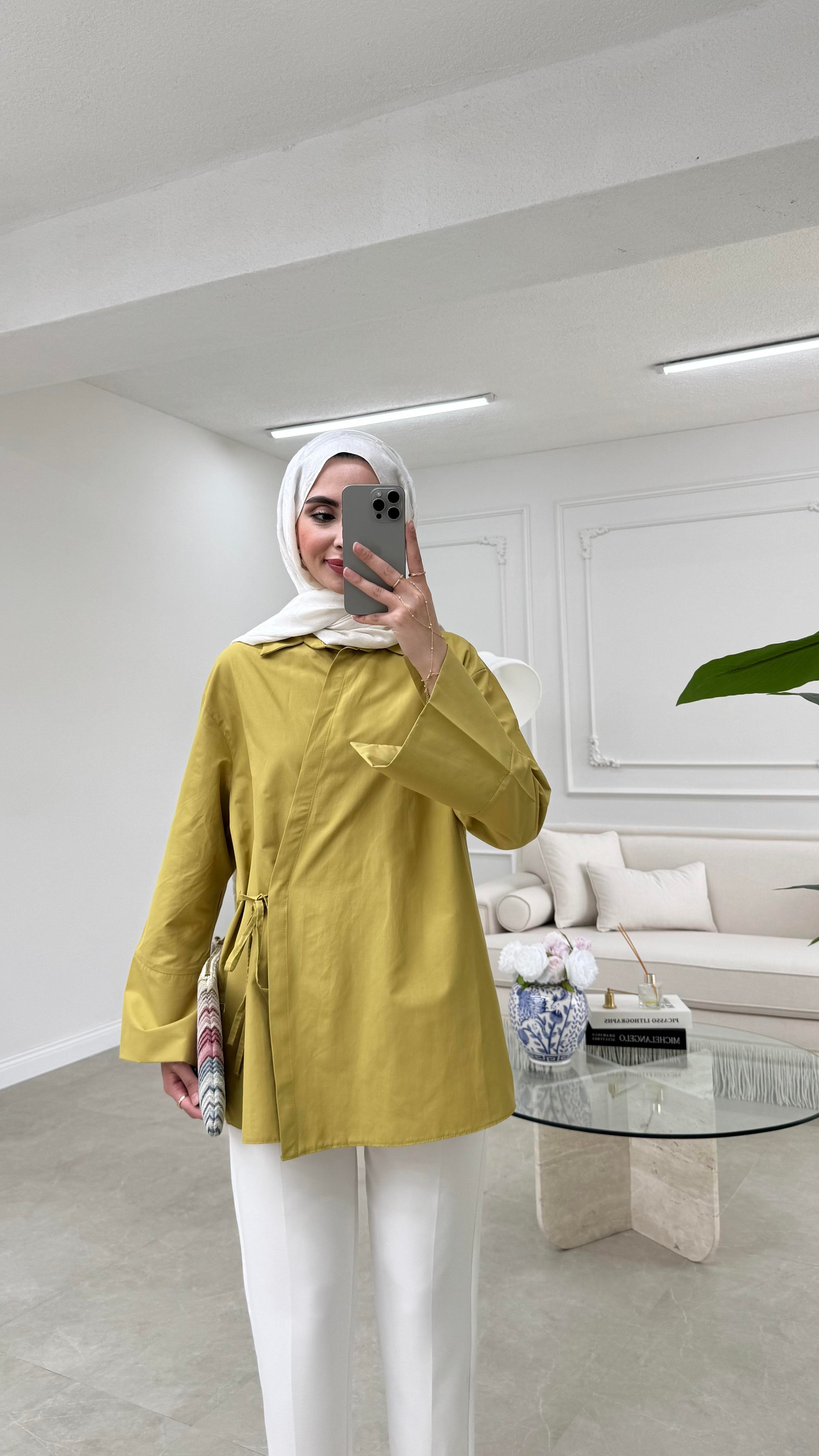 Liner Gömlek Yağ Yeşili 