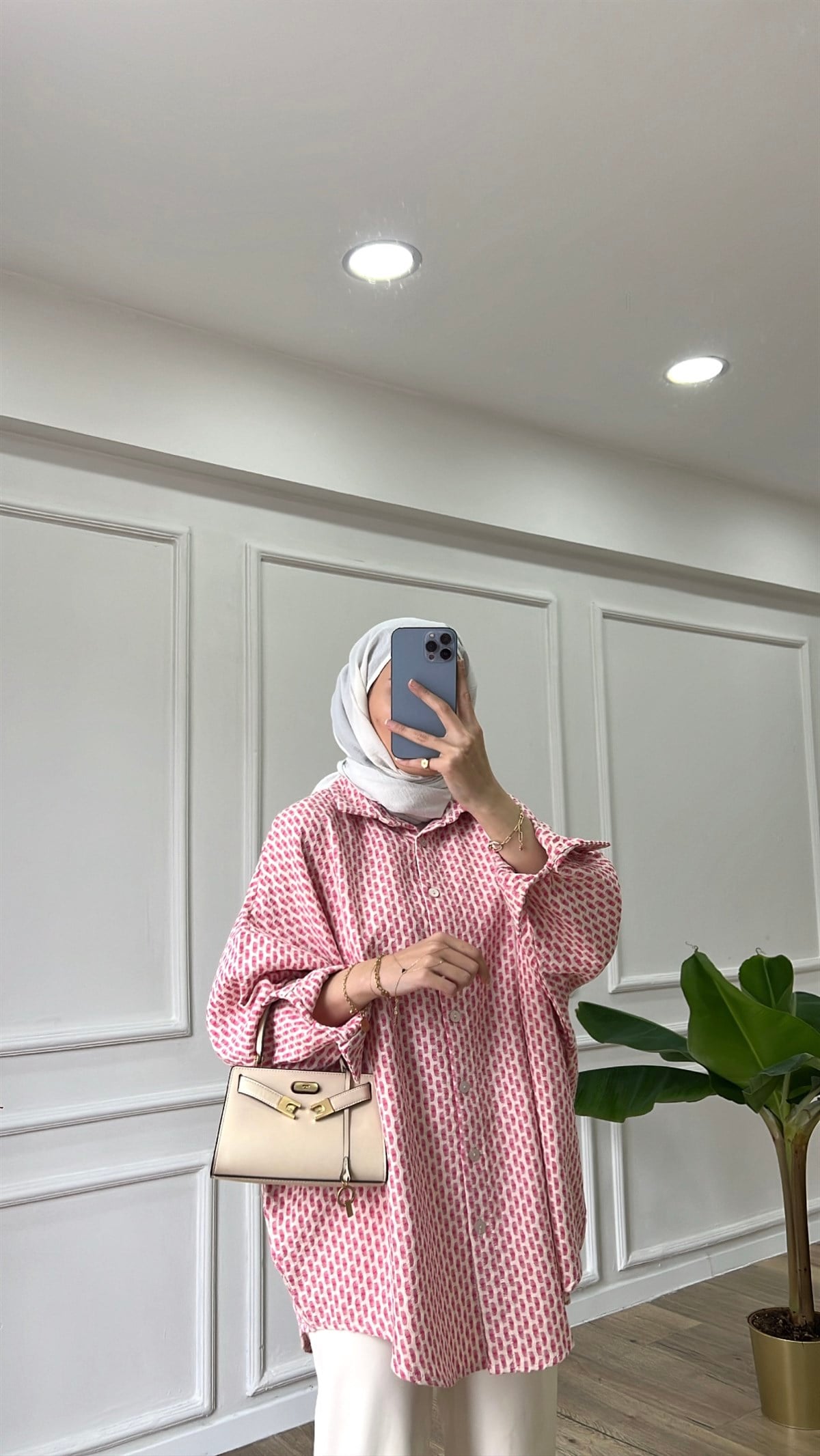 Mia Gömlek - Pembe