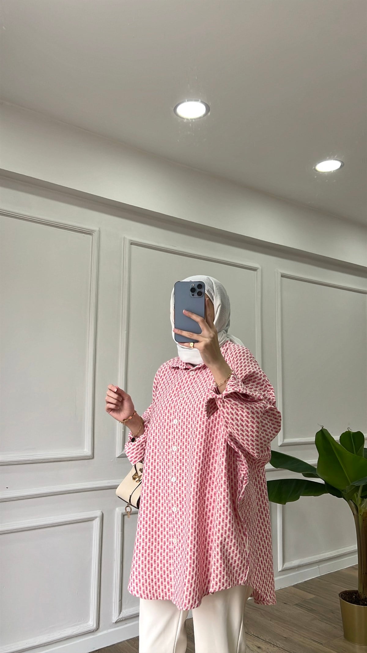 Mia Gömlek - Pembe