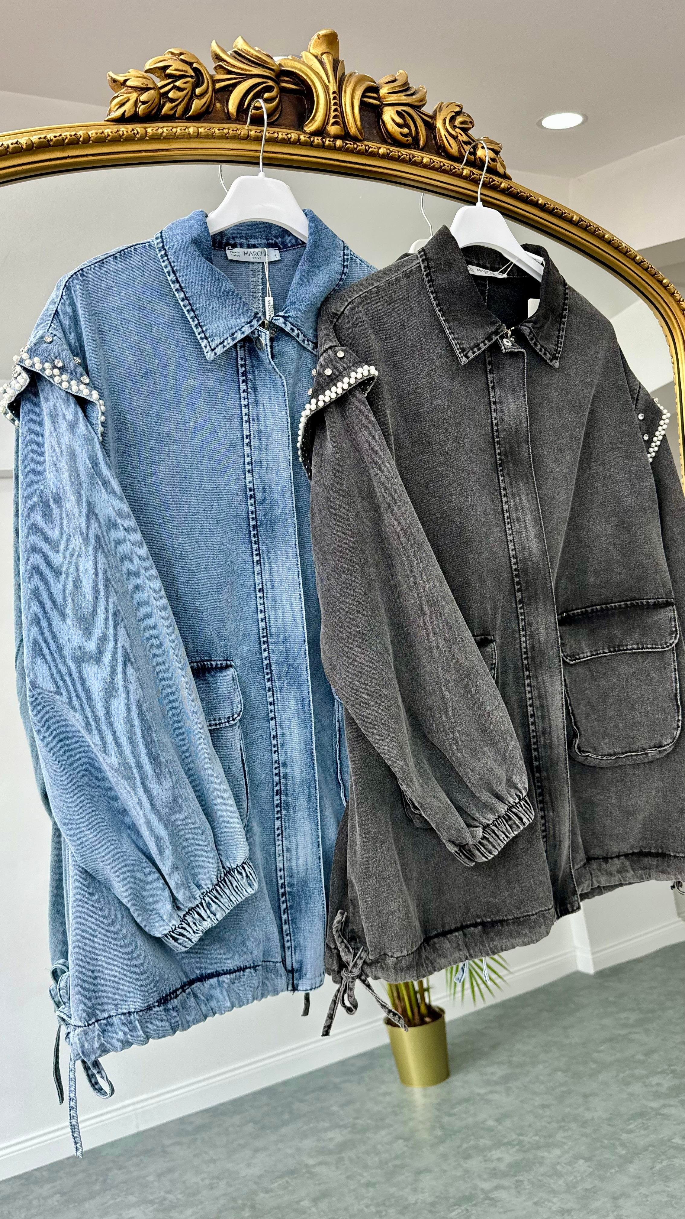 Moe Denim Ceket Mavi