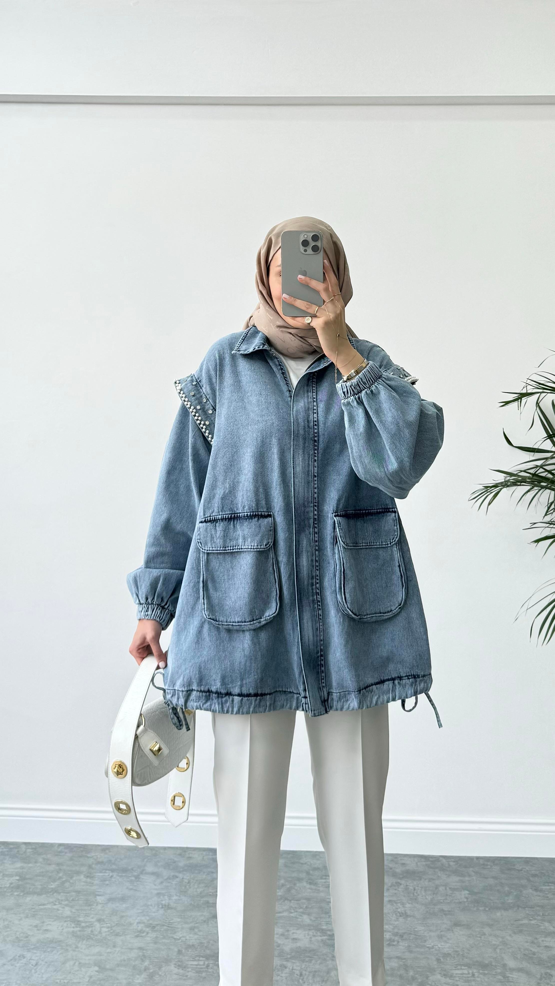 Moe Denim Ceket Mavi