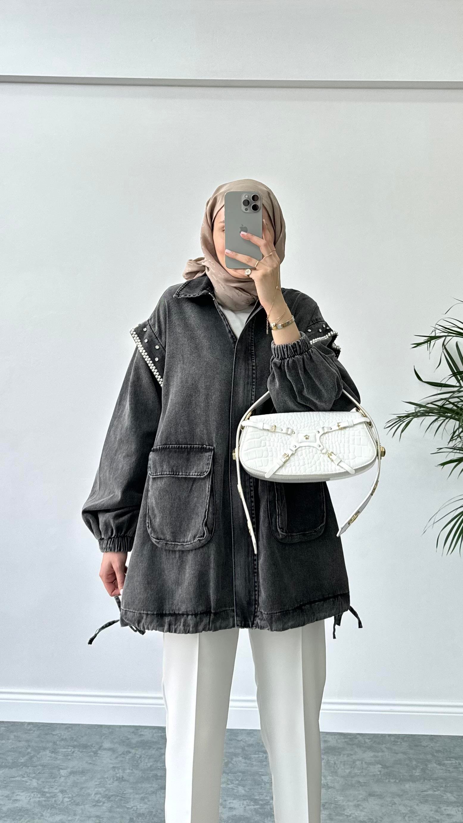 Moe Denim Ceket Siyah