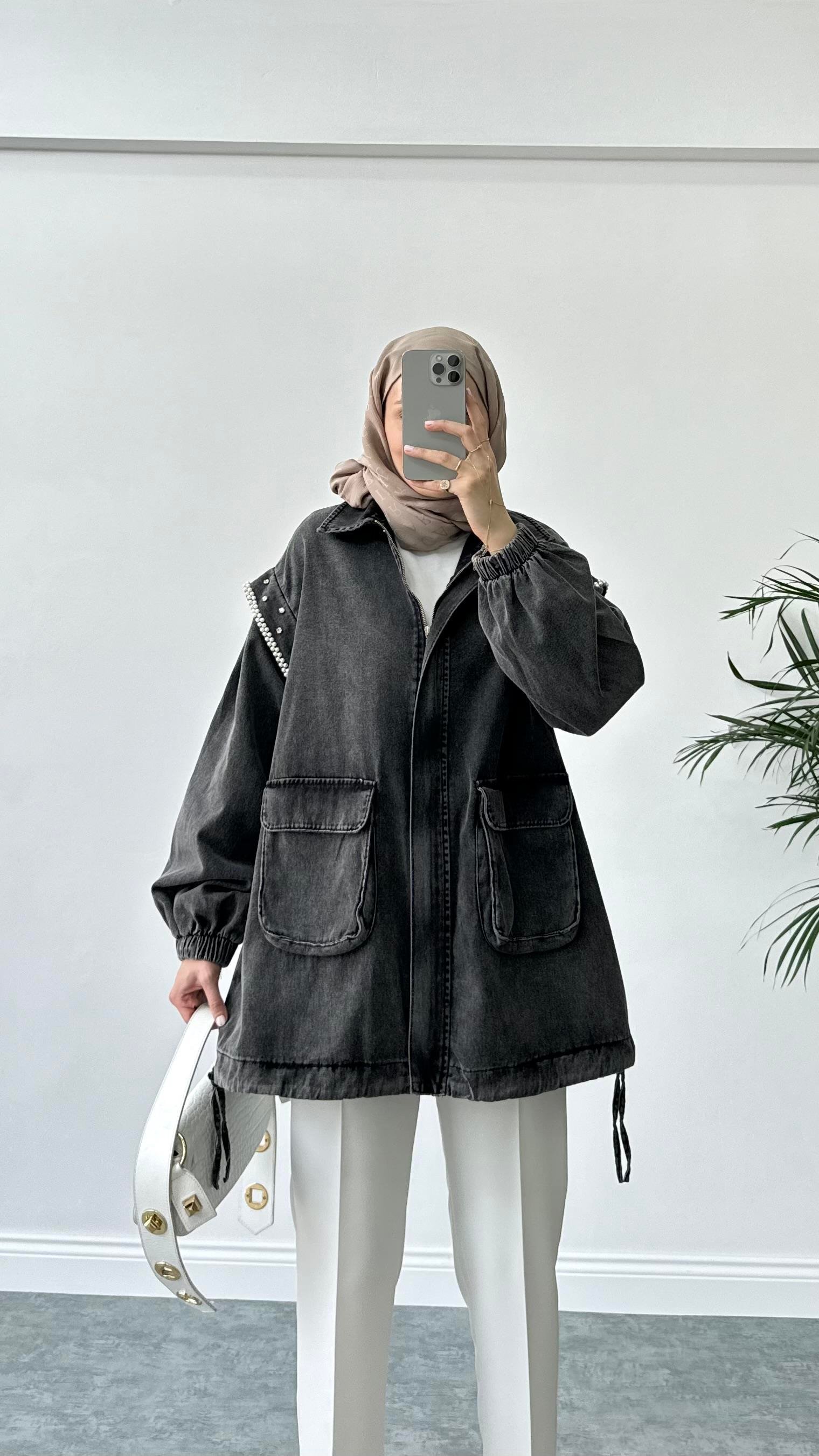 Moe Denim Ceket Siyah