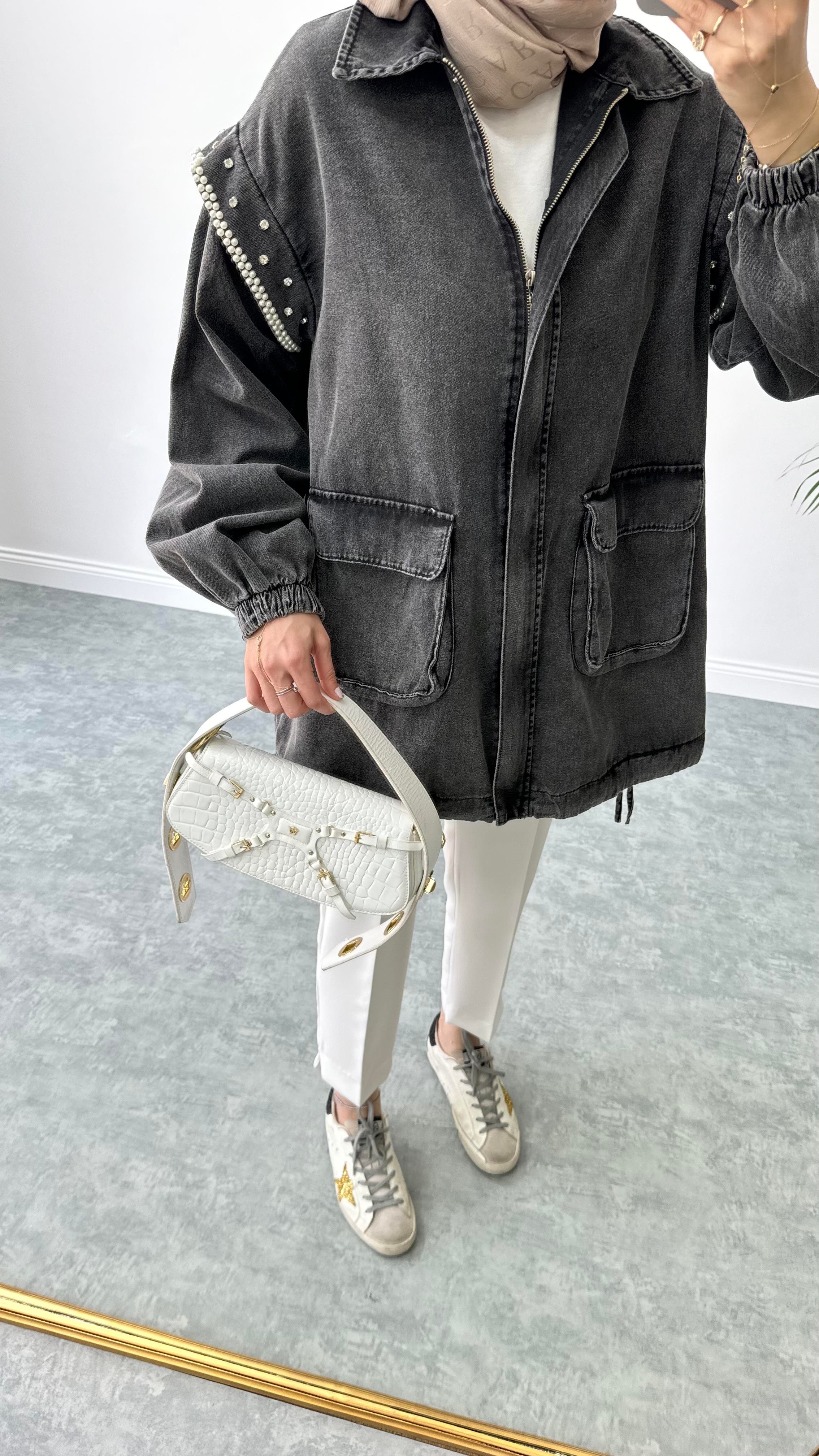 Moe Denim Ceket Siyah