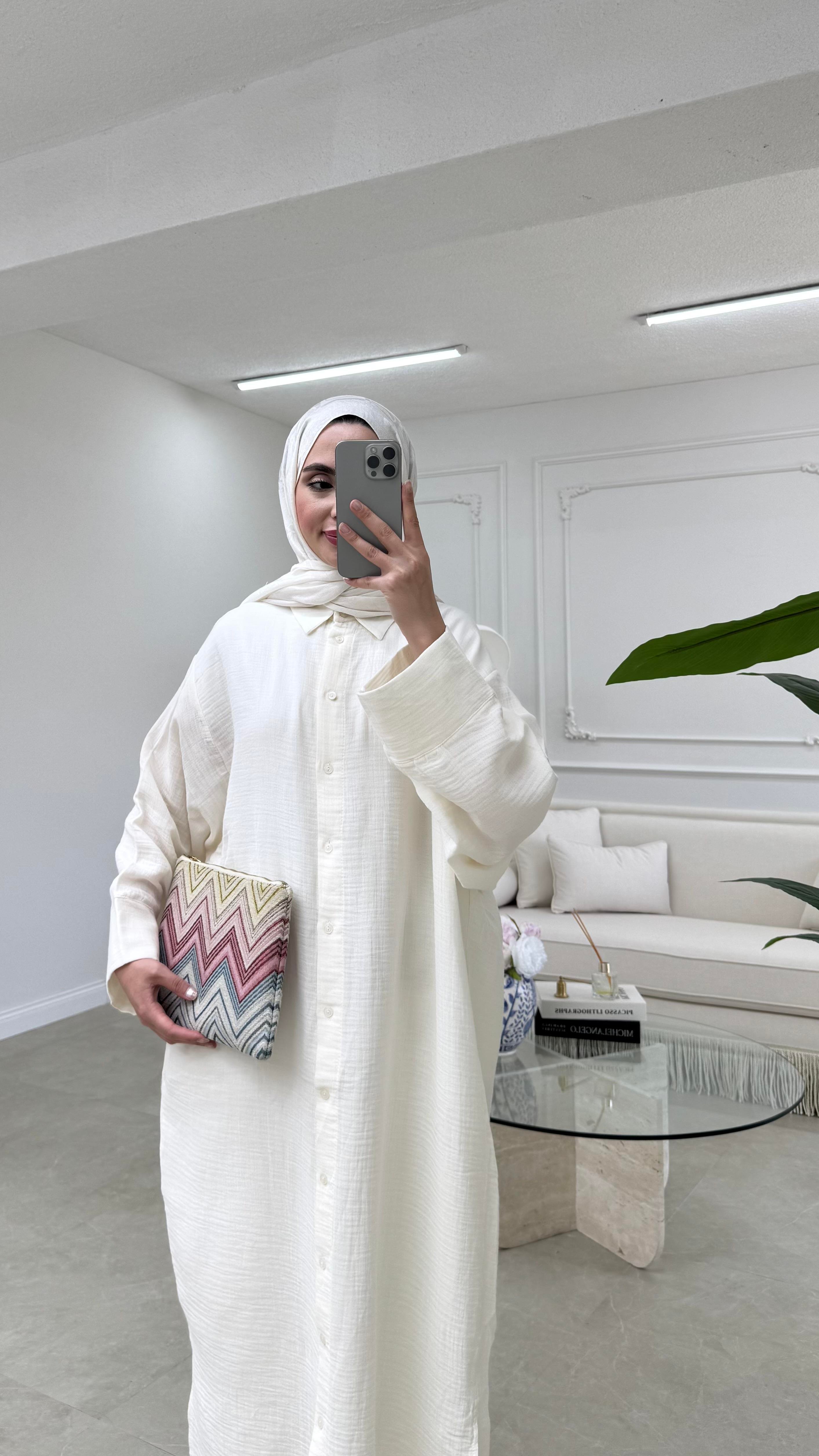 Müslin Gömlek Naturel