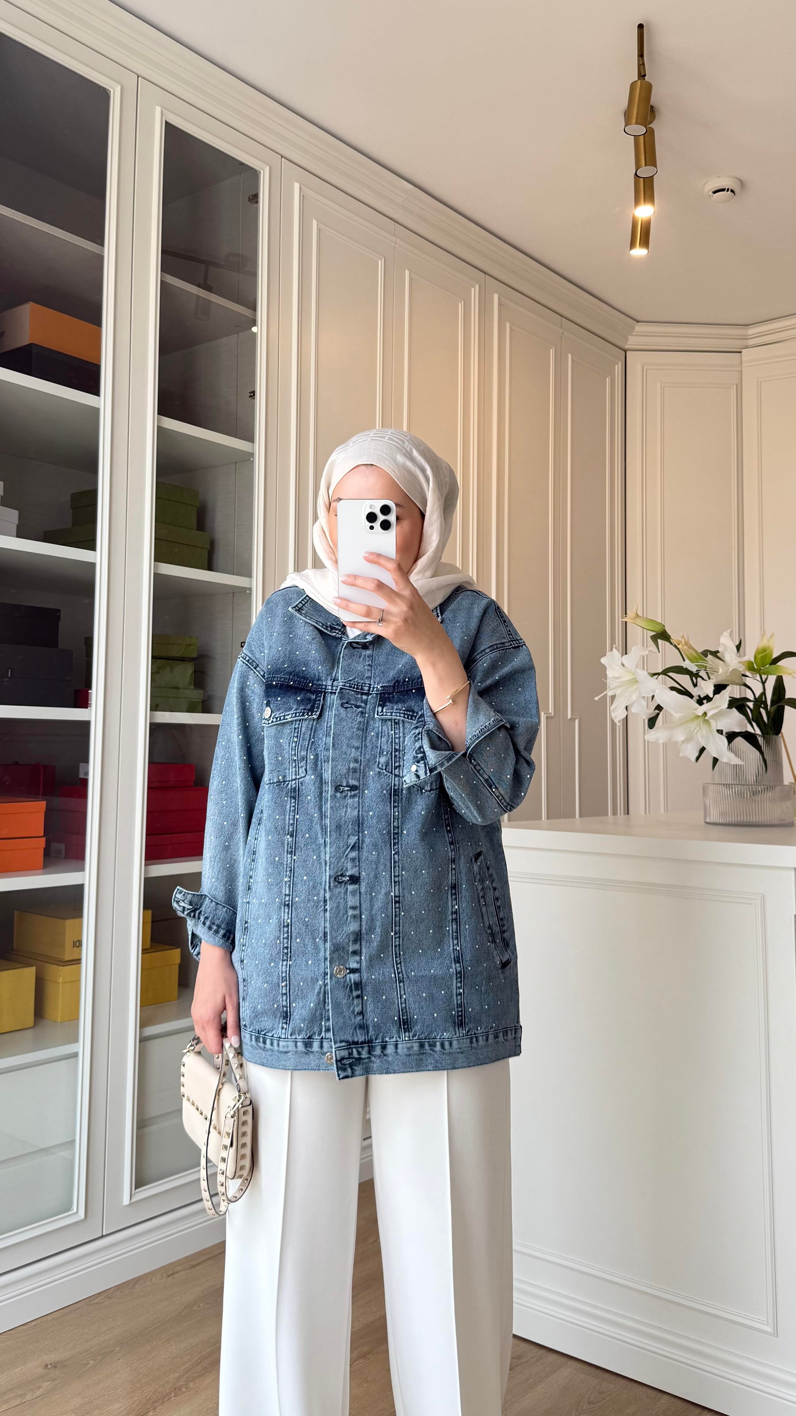 Neva Denim Ceket Mavi