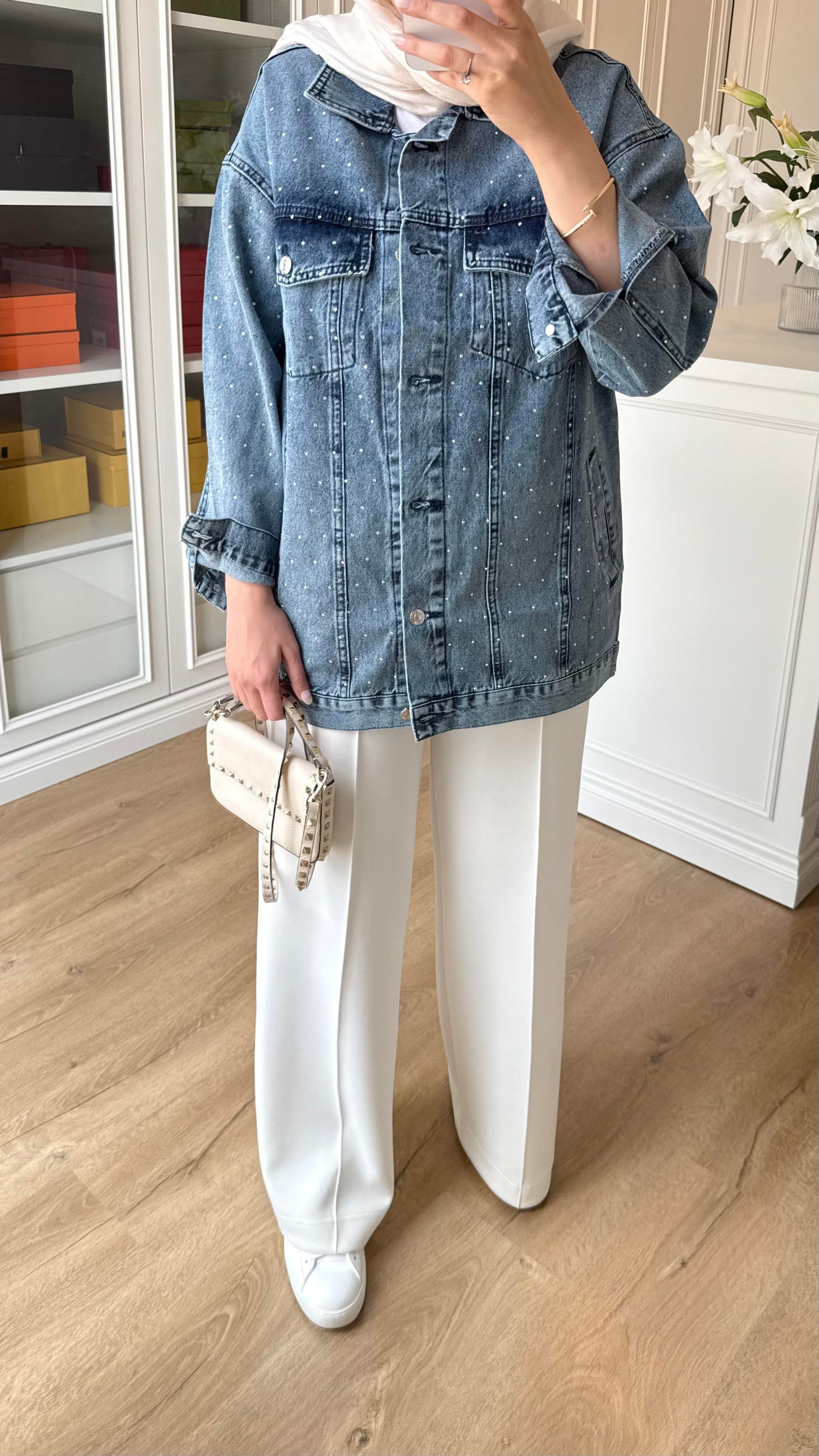 Neva Denim Ceket Mavi