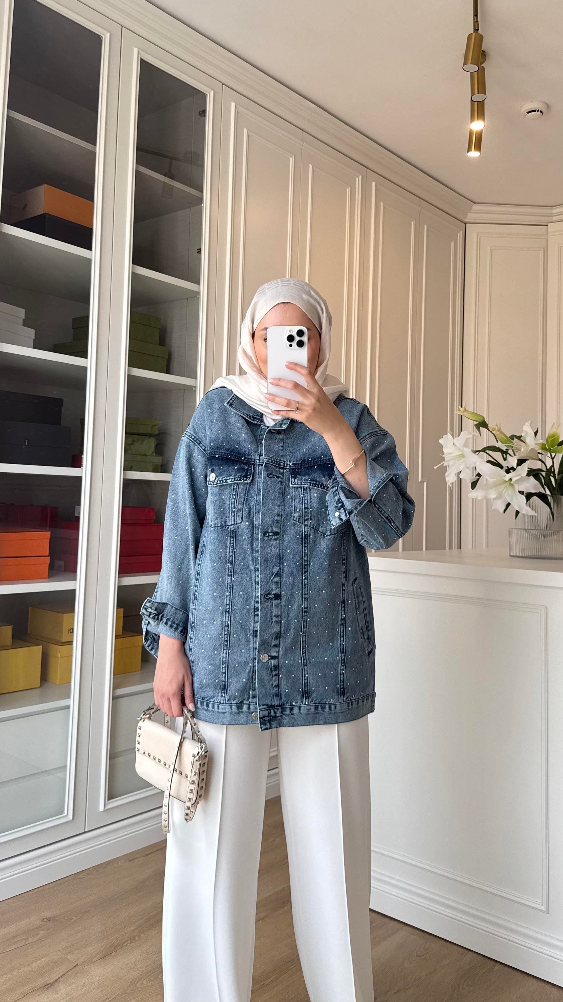 Neva Denim Ceket Mavi