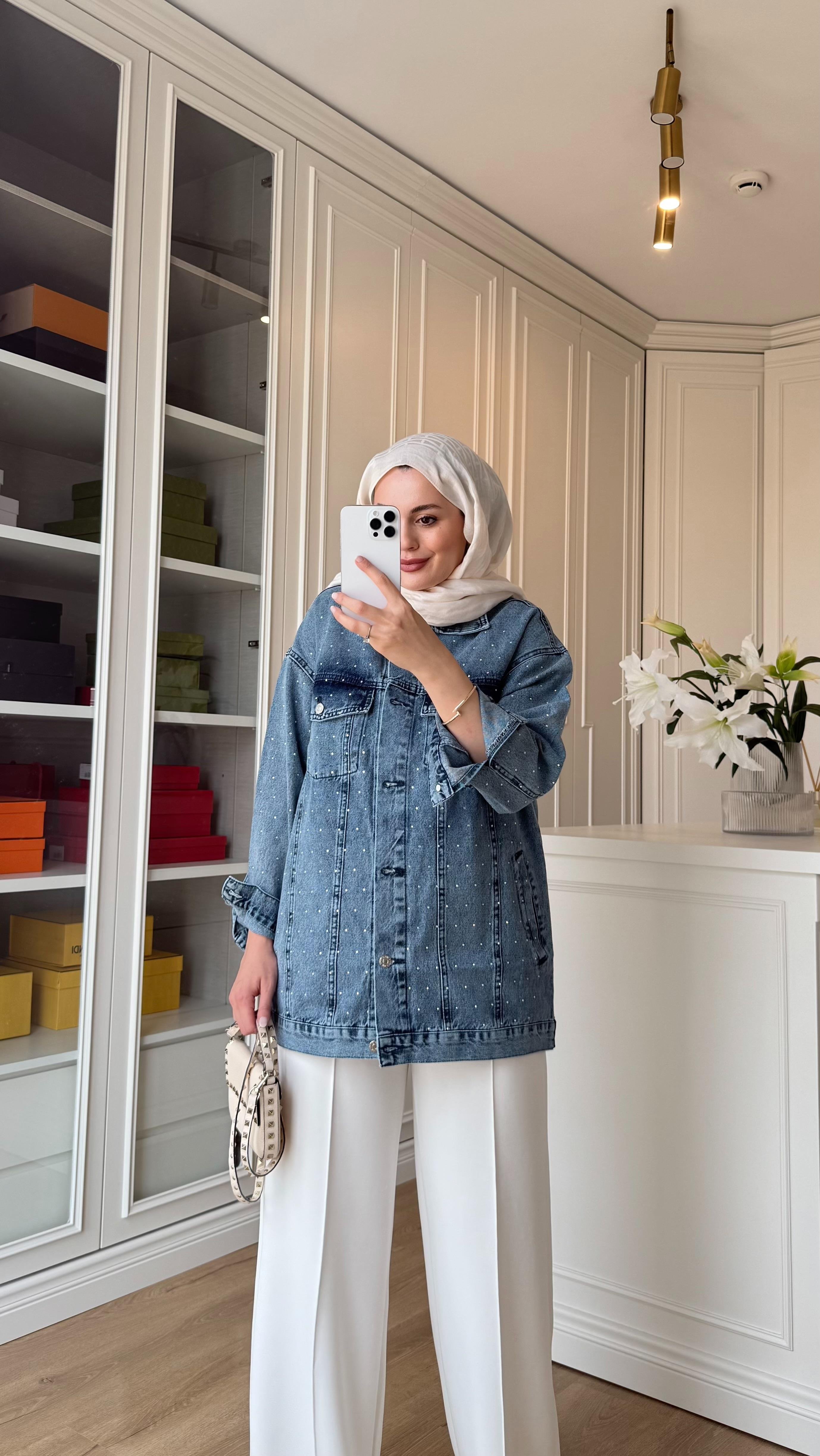 Neva Denim Ceket Mavi