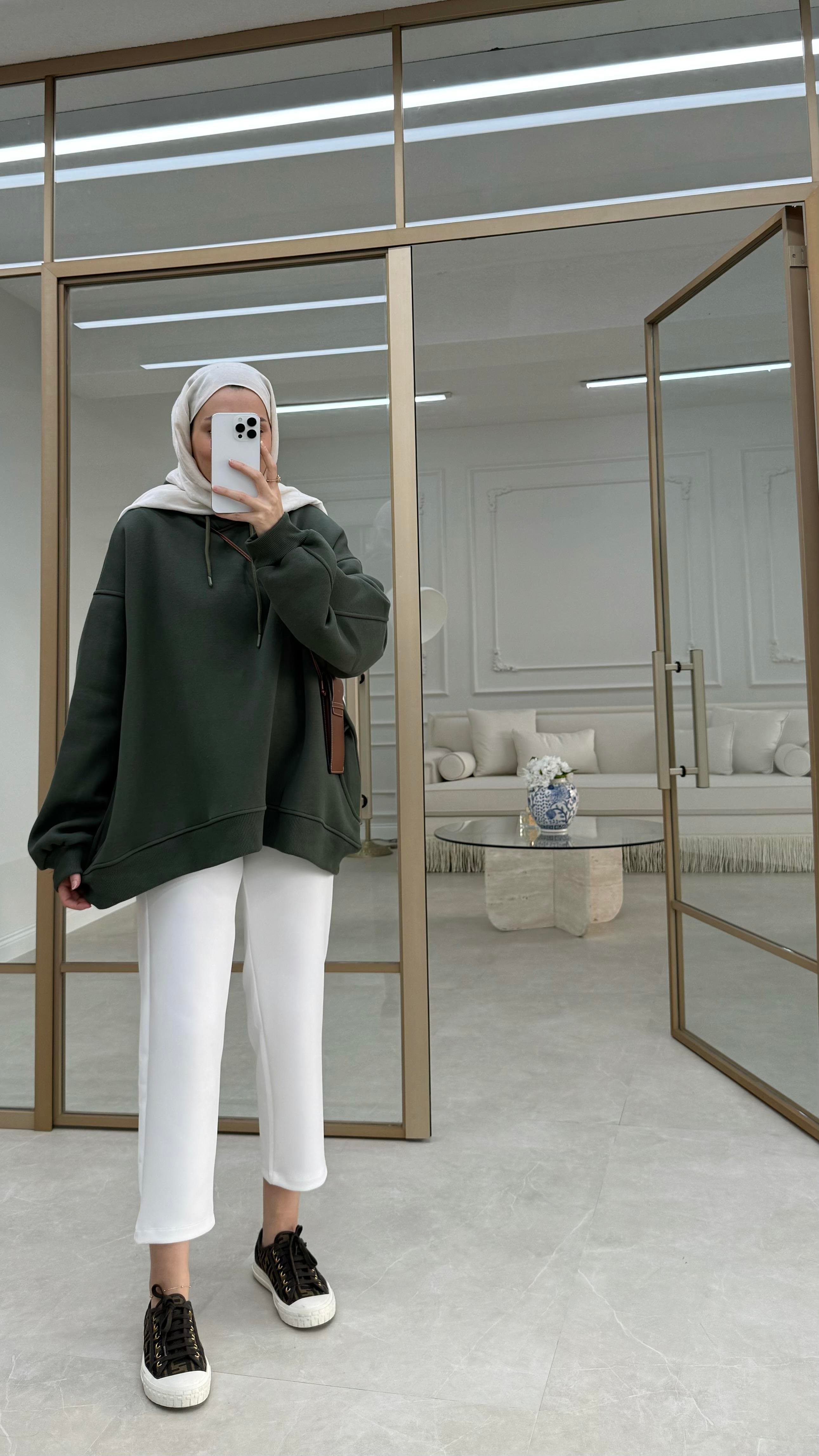 Oversize Sweatshirt-Haki