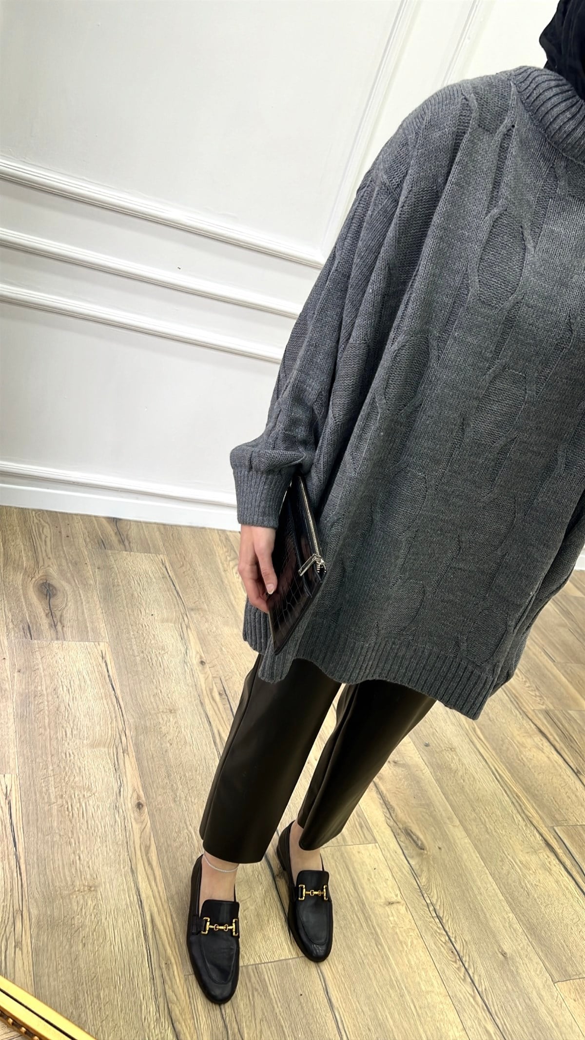 Oversize Triko - Antrasit