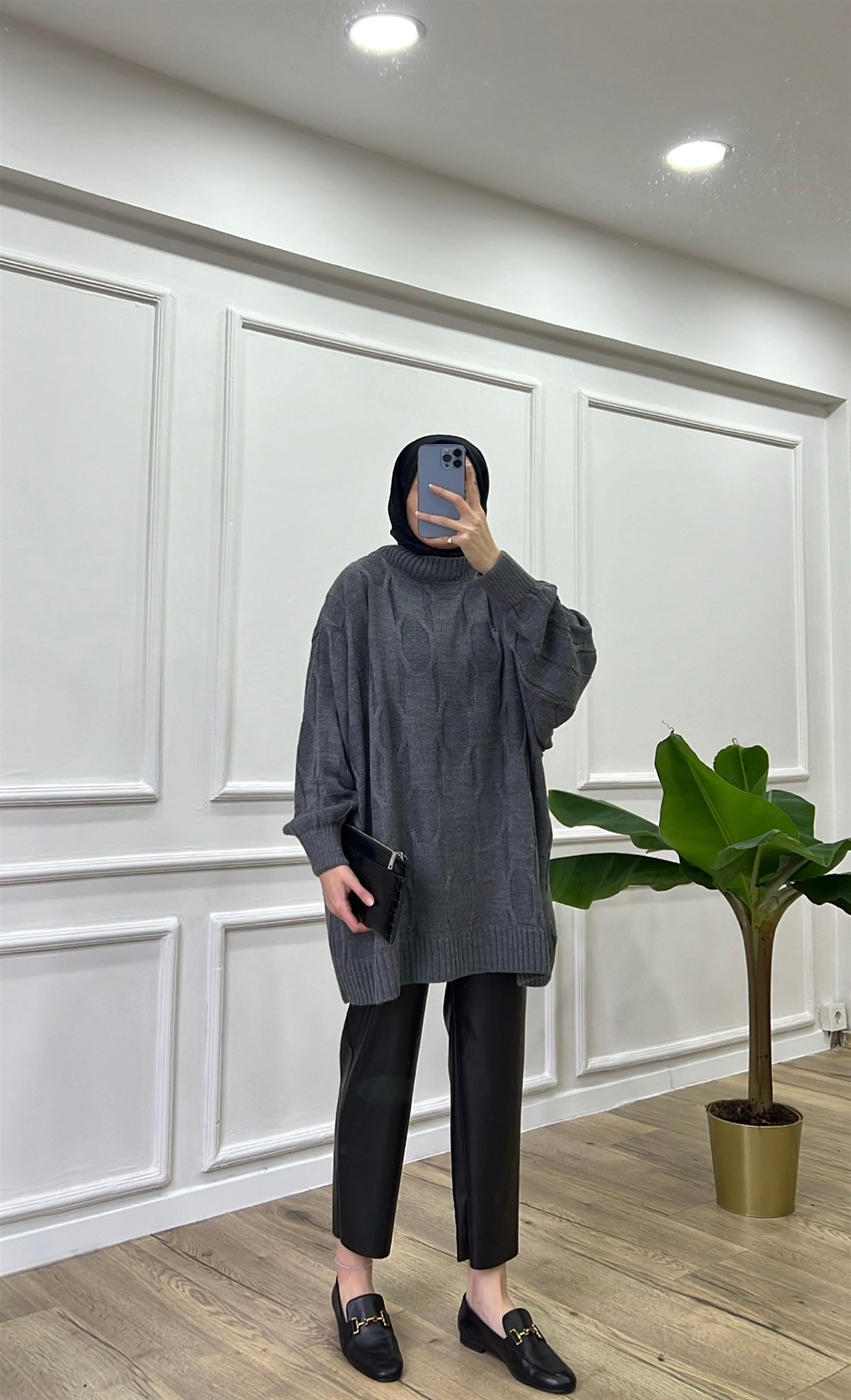 Oversize Triko - Antrasit