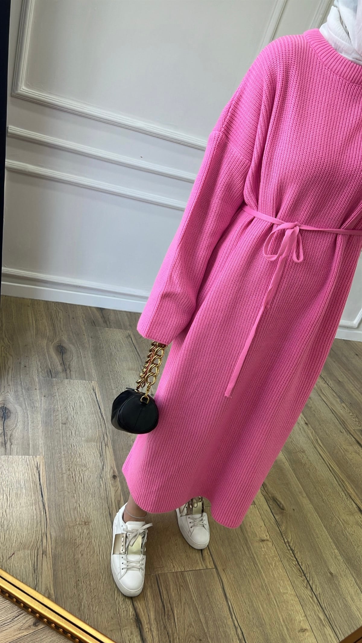 Pembe - Triko Elbise