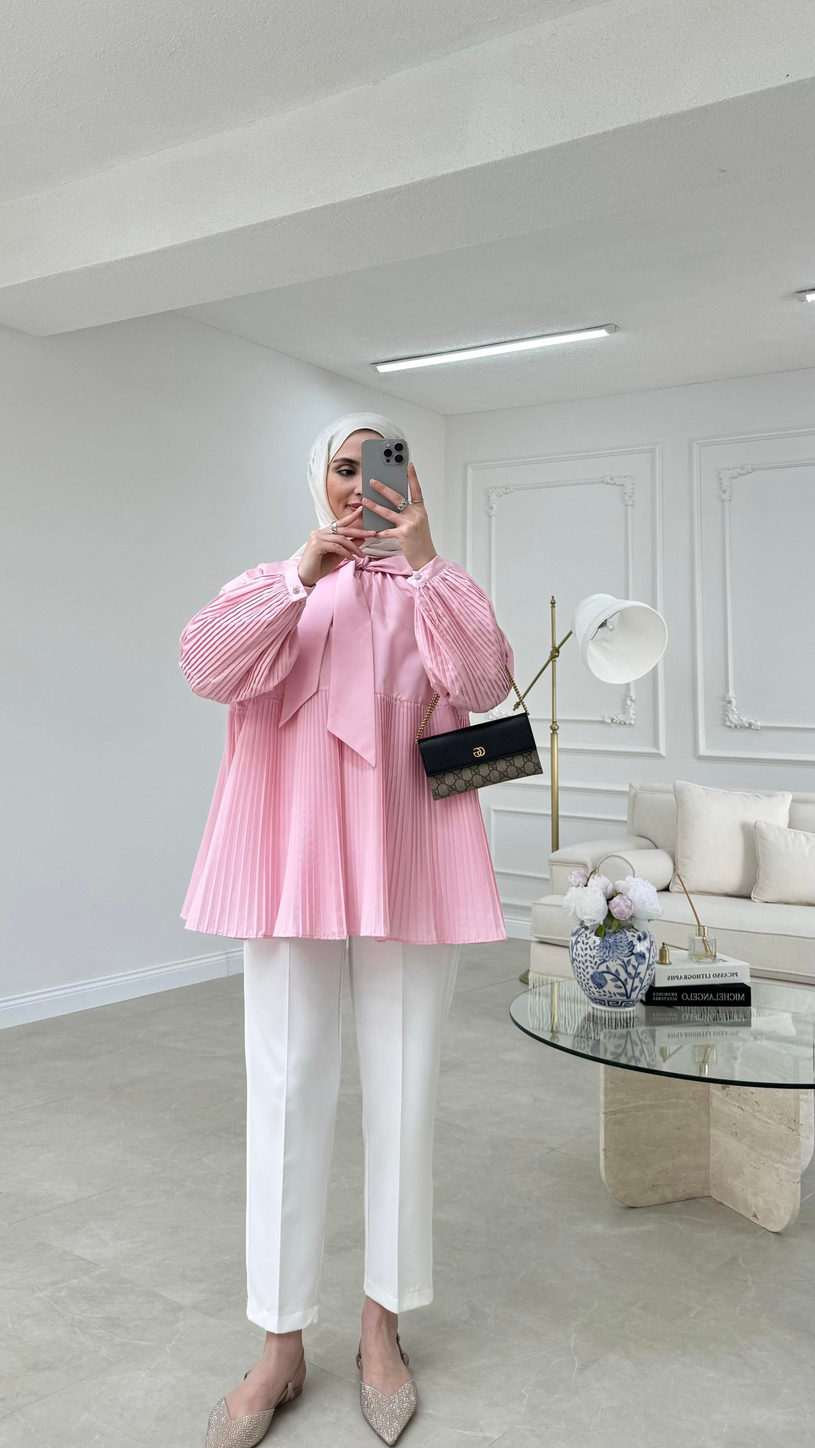 Pera Bluz Pembe 