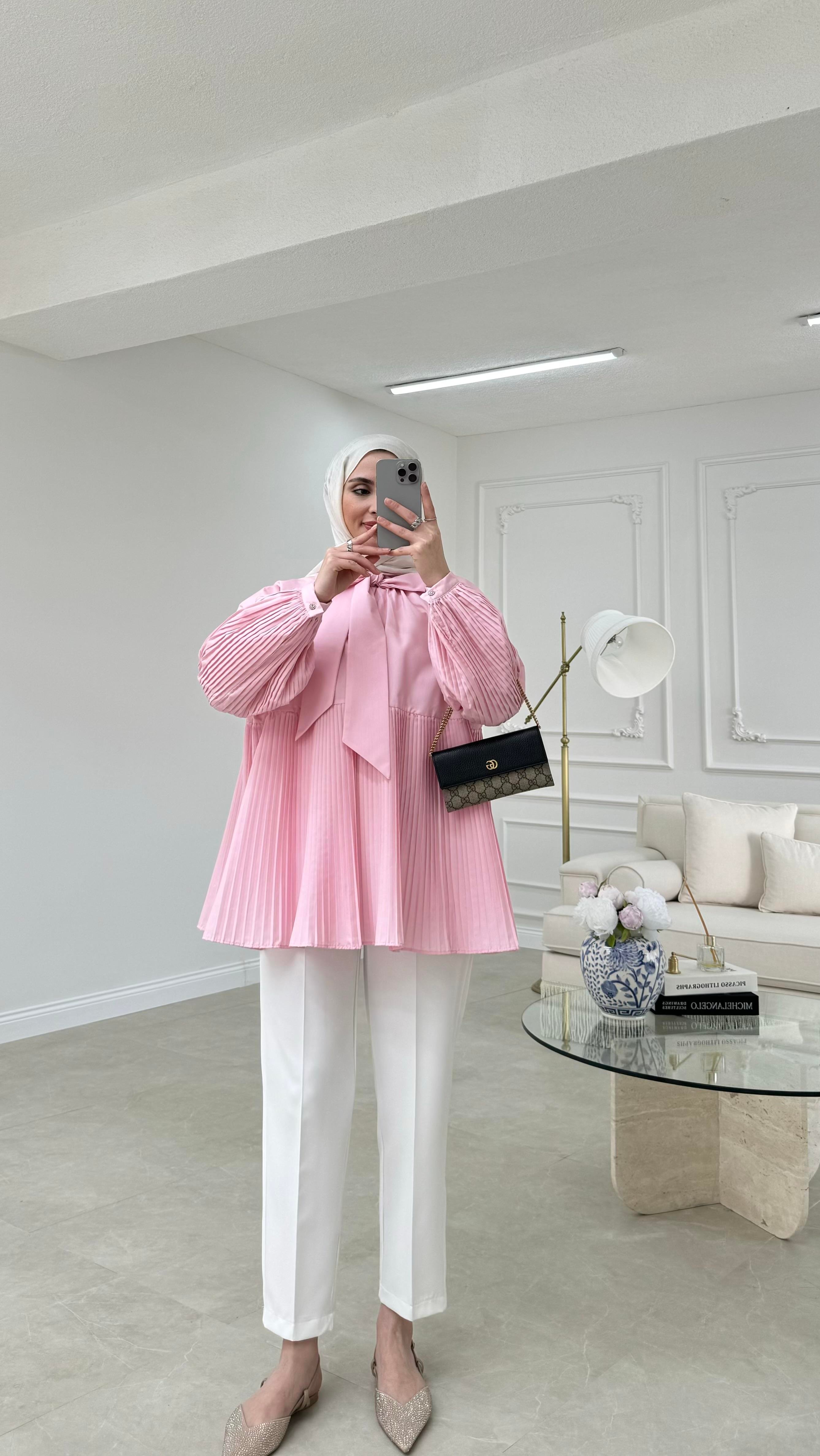 Pera Bluz Pembe 