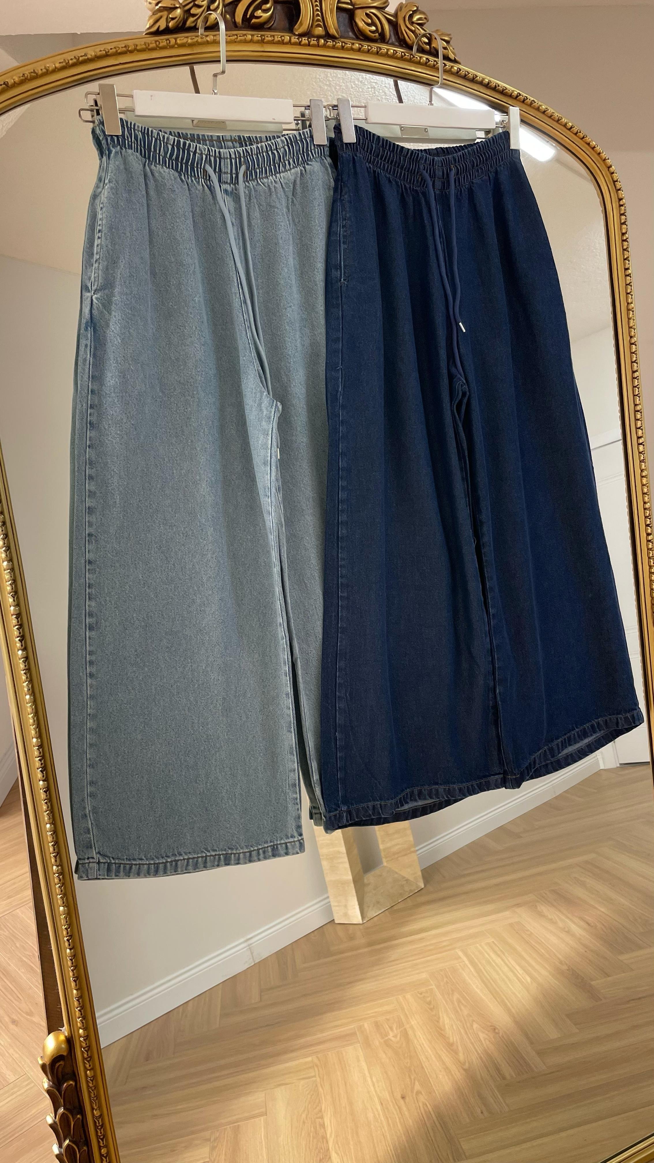 Premium Palazzo Jean Koyu Mavi 