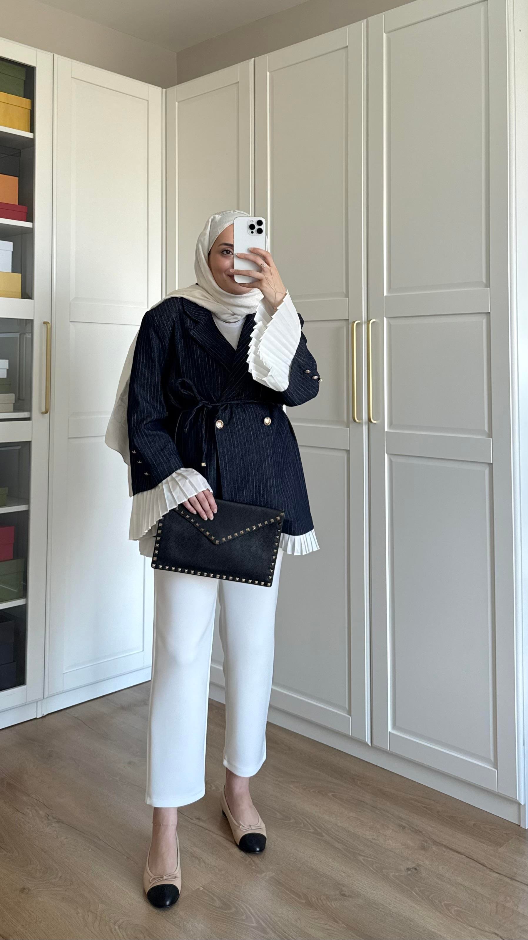 Premium Piliseli Ceket Lacivert