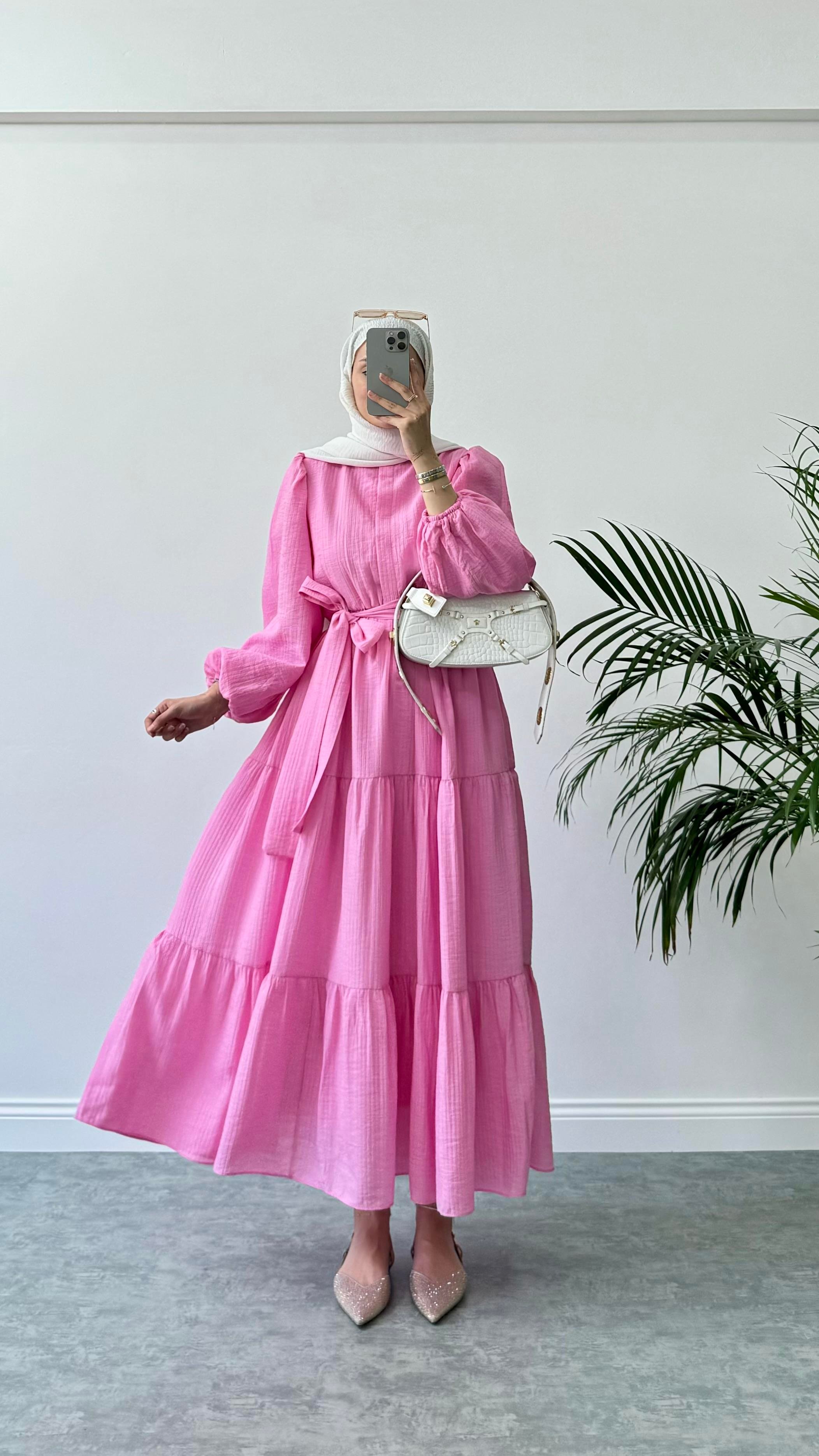 Pure Kat Elbise Pembe