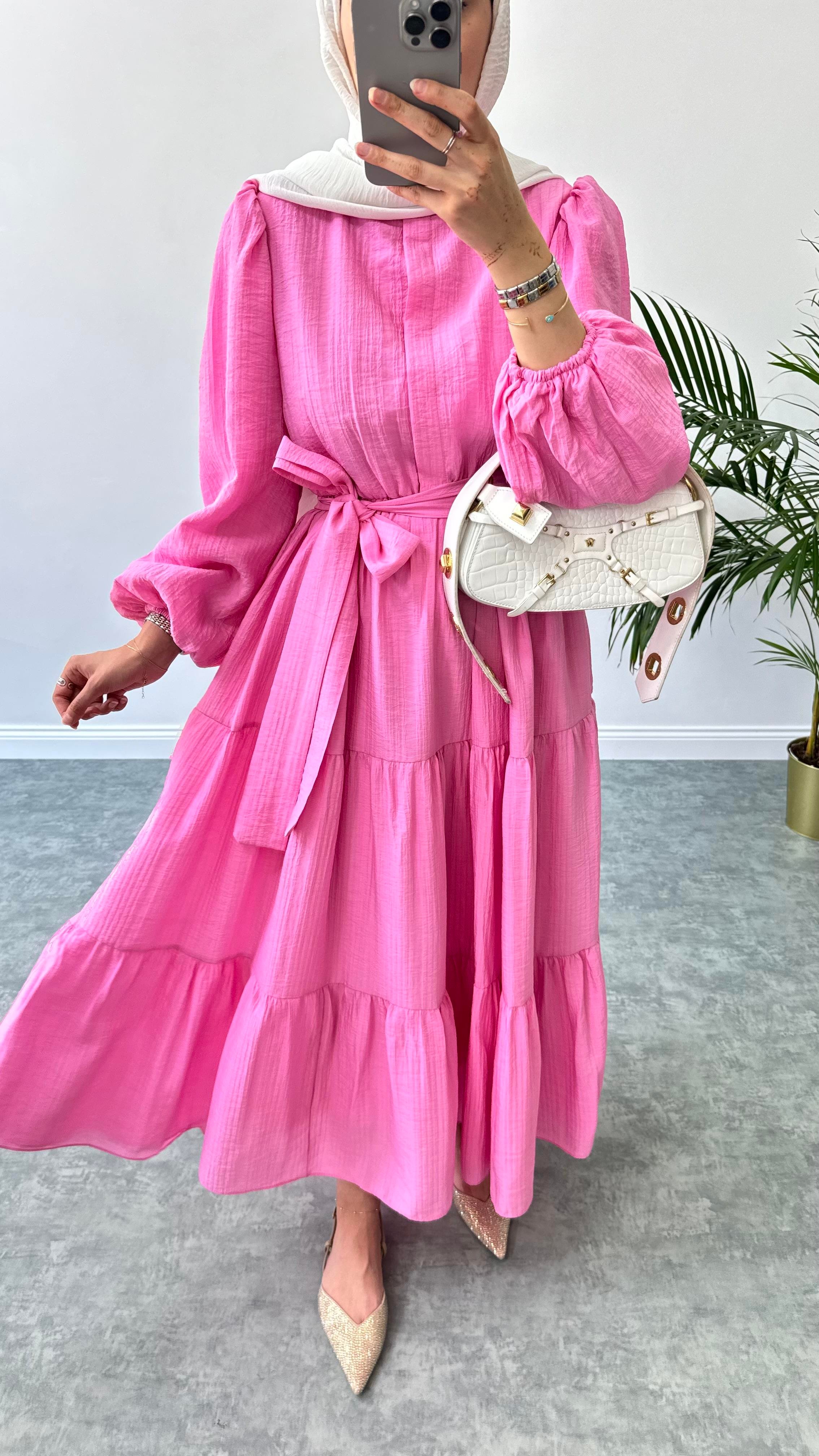 Pure Kat Elbise Pembe