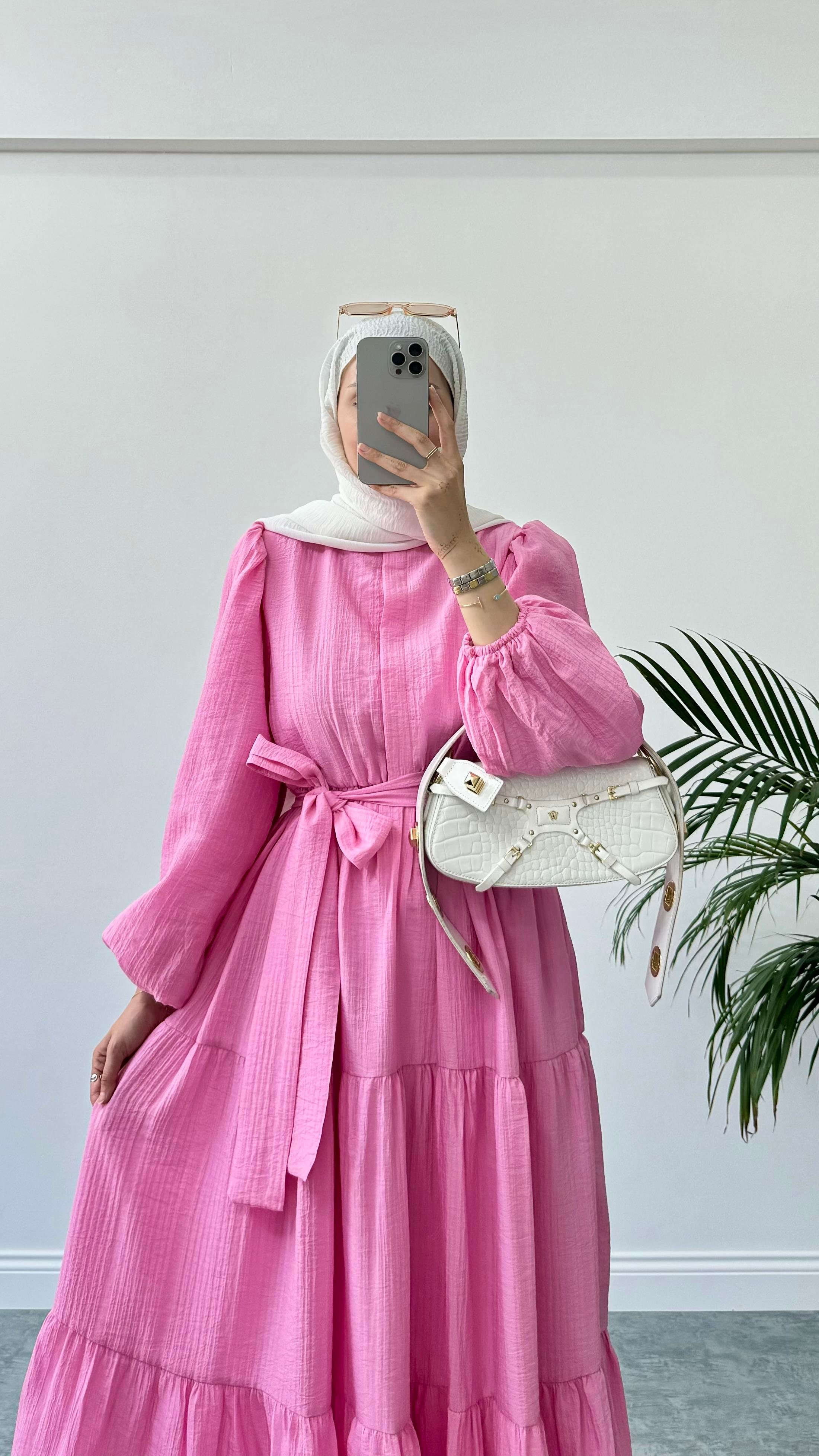 Pure Kat Elbise Pembe