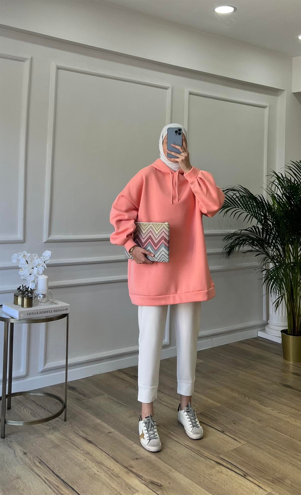 Rabi Sweatshirt Pembe