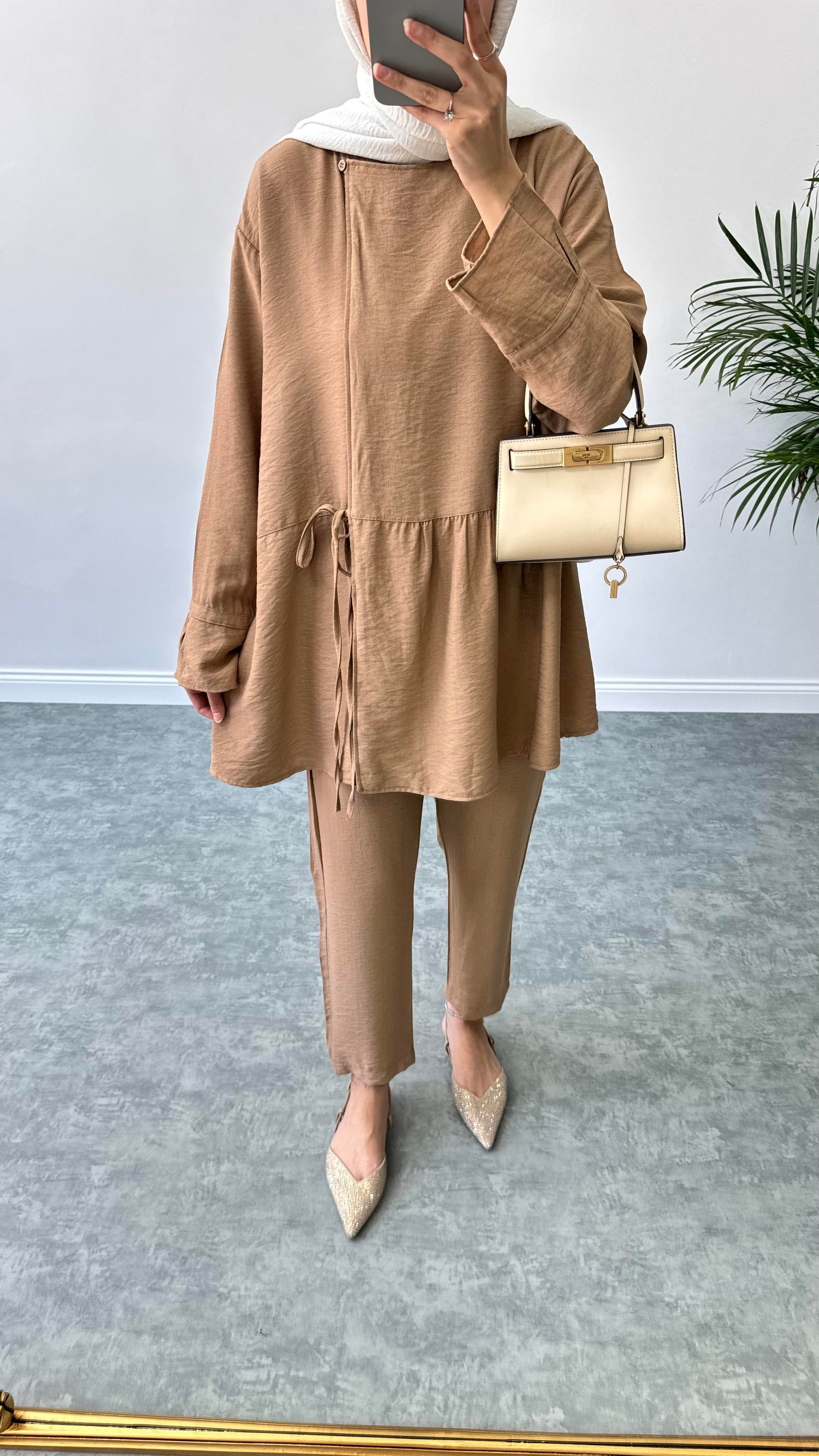 Royal Kimono Takım Kahve