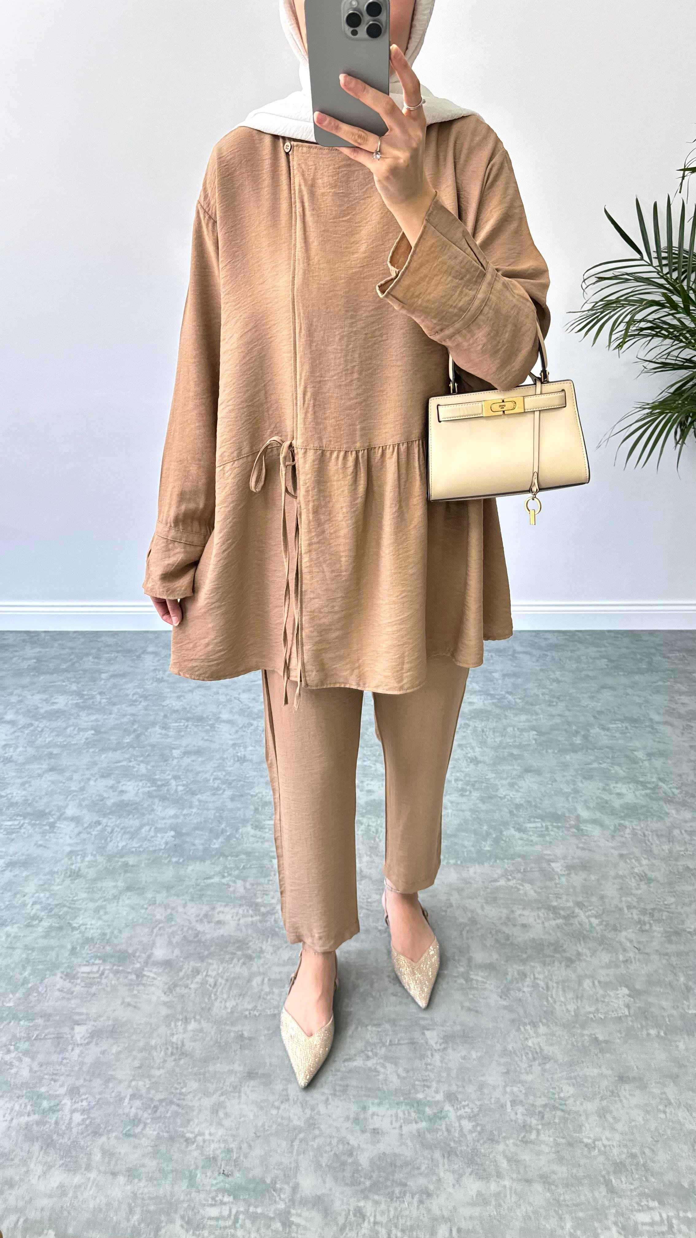 Royal Kimono Takım Kahve