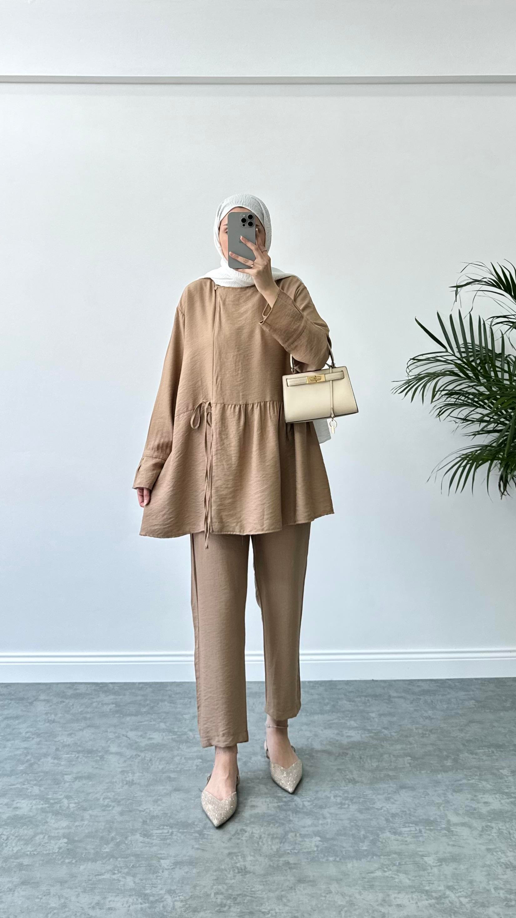 Royal Kimono Takım Kahve