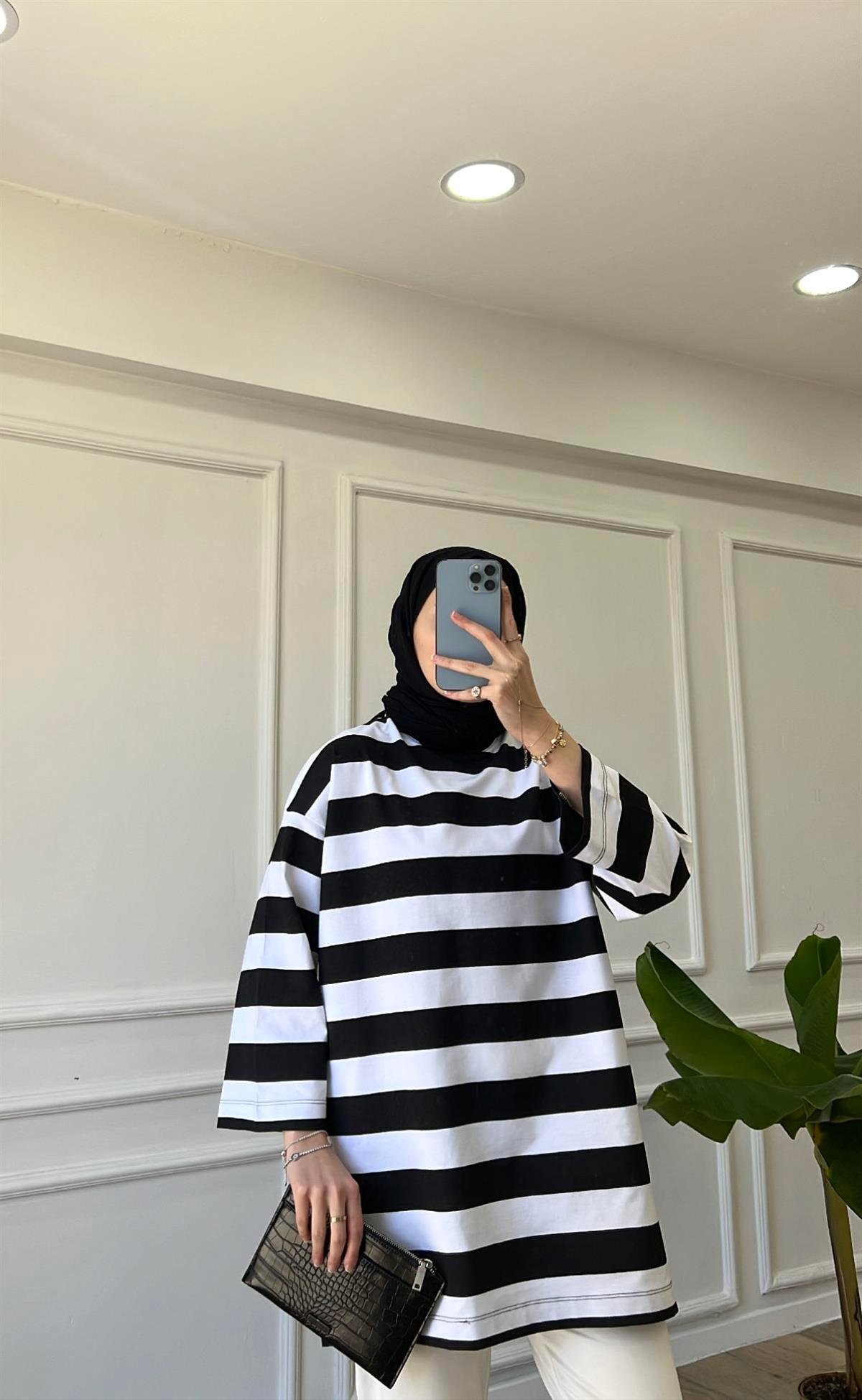 Siyah - Çizgili Basic 