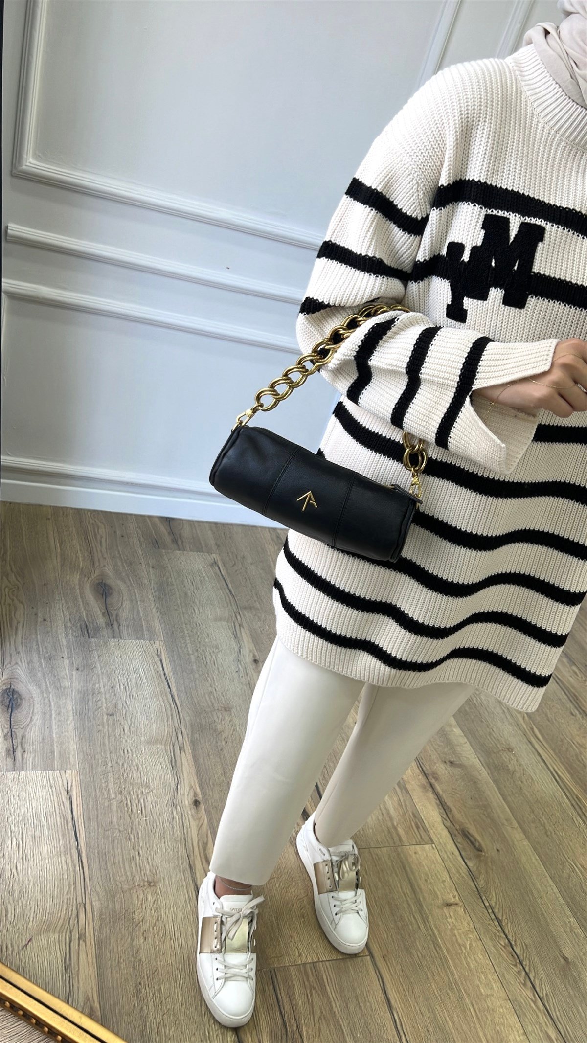 Siyah - My Baskılı Triko