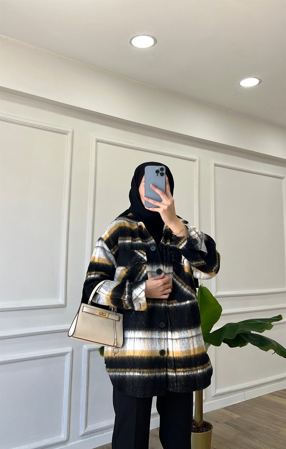 Siyah Oduncu Gömlek