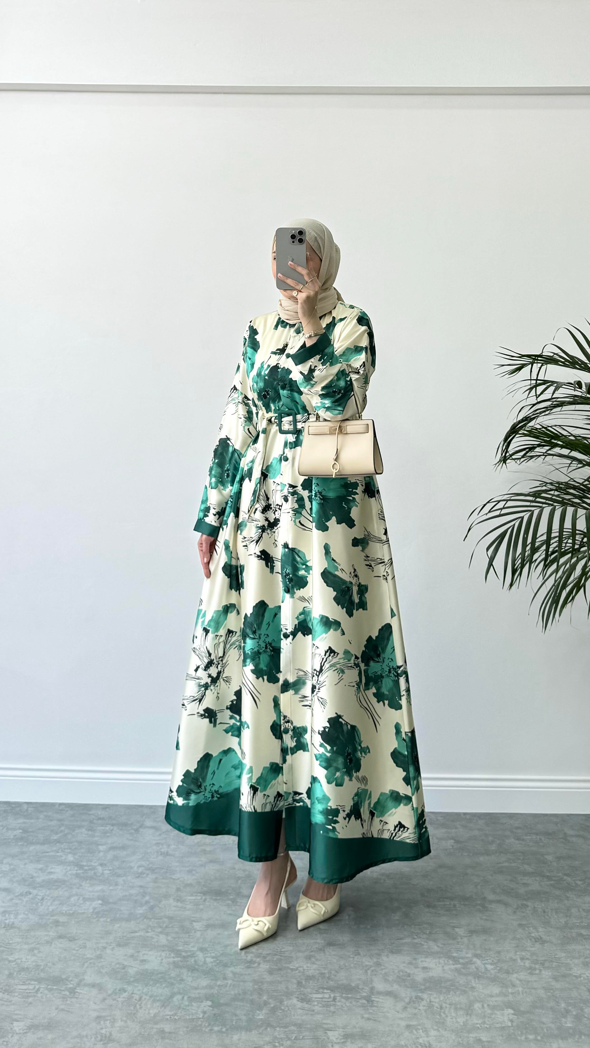 Sovera Sienna Elbise Yeşil