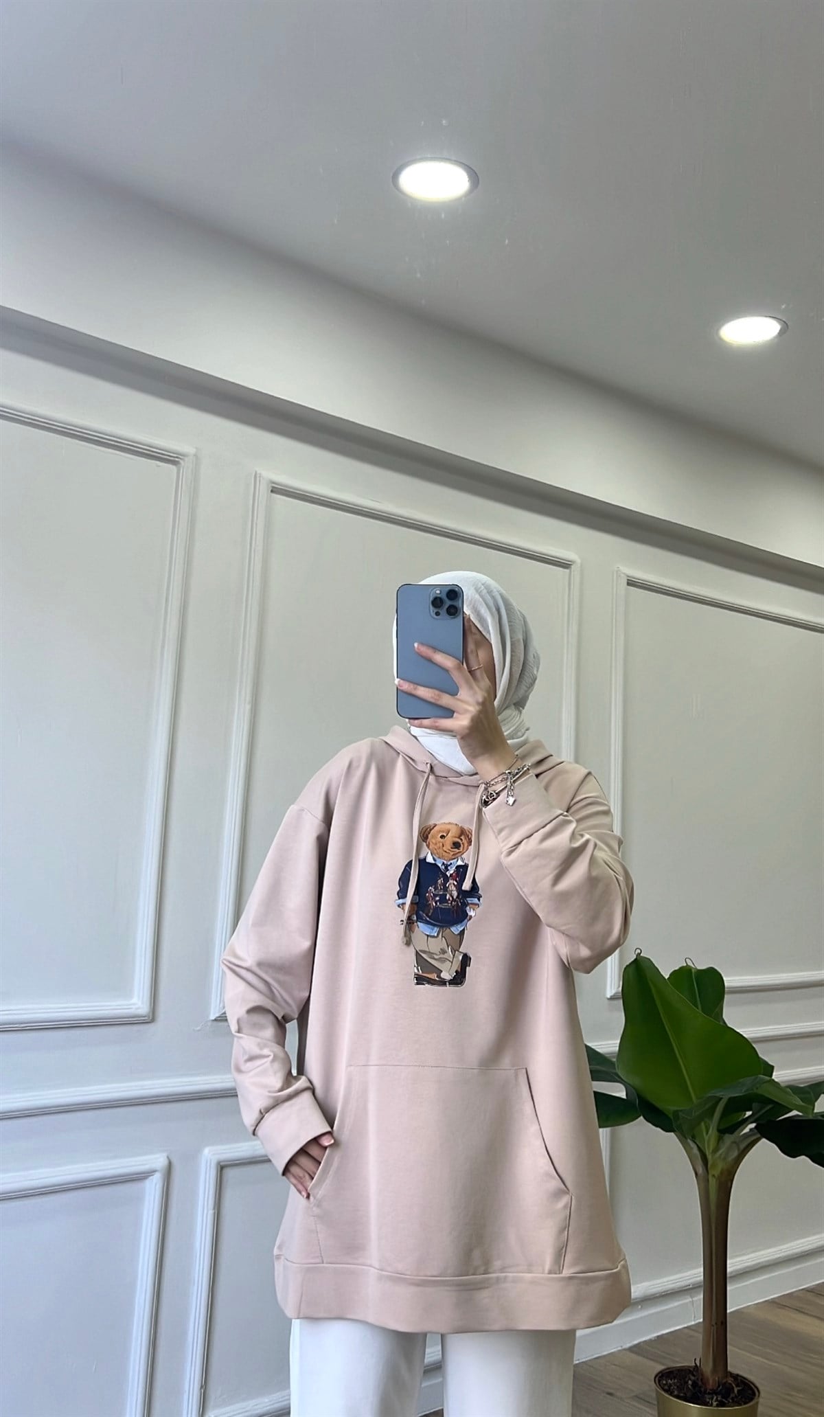 Teddy Sweatshirt - Bej 