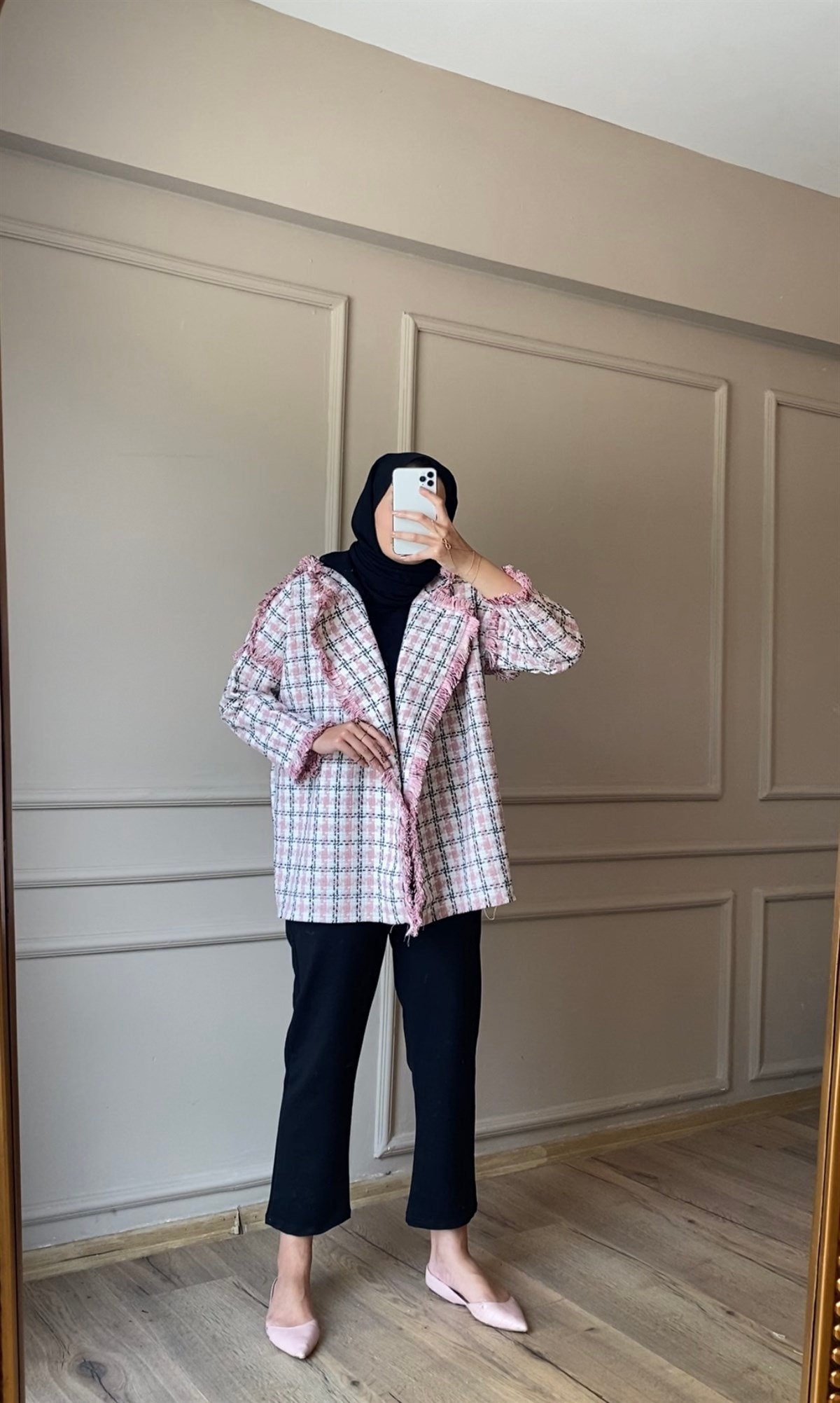 Tüvit Ceket - Pembe