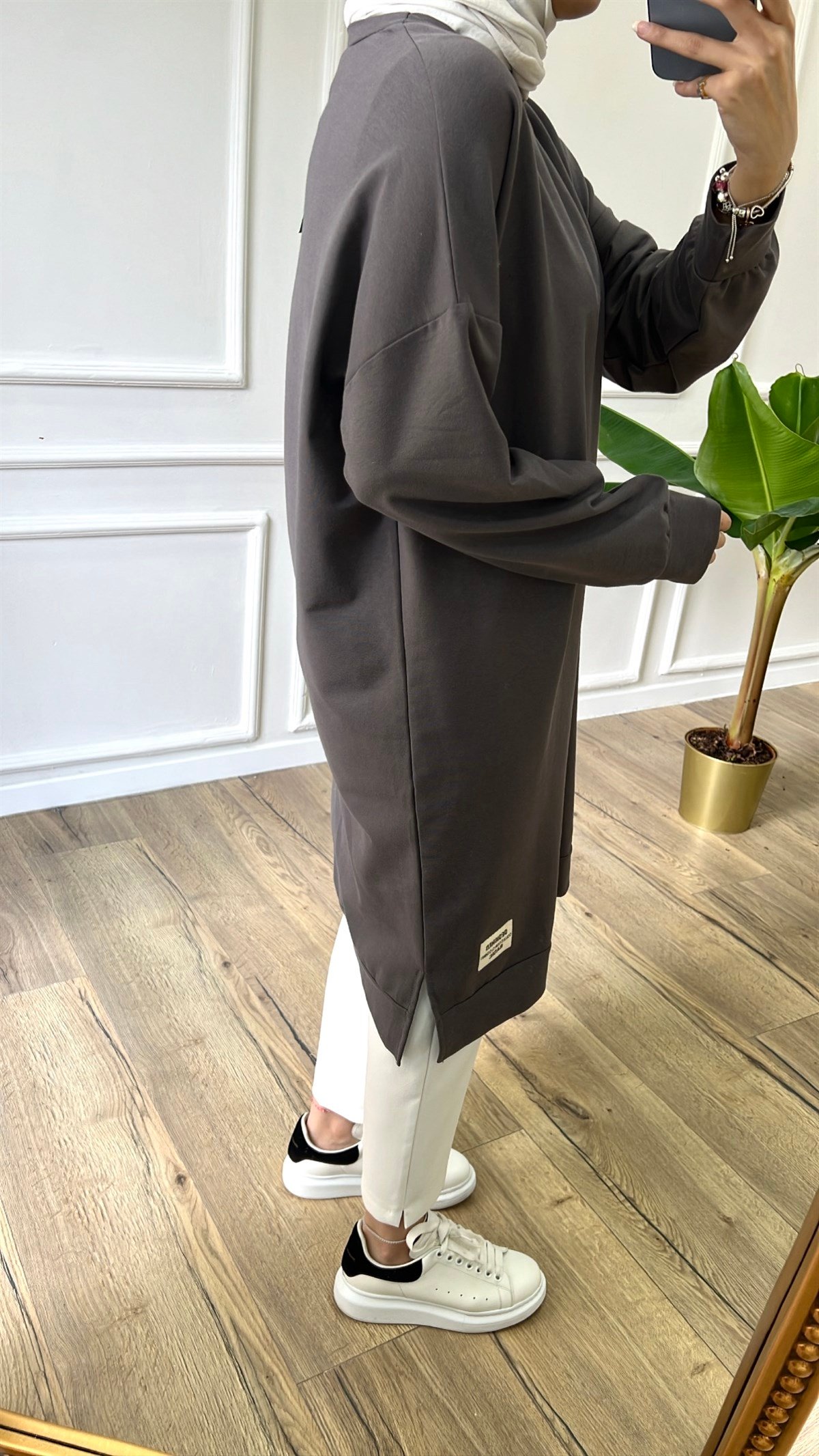 Uzun Basic Sweatshirt - Antrasit