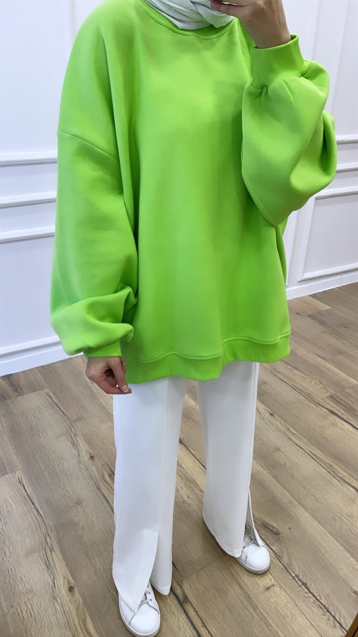 Yesil Oversize Sweat 